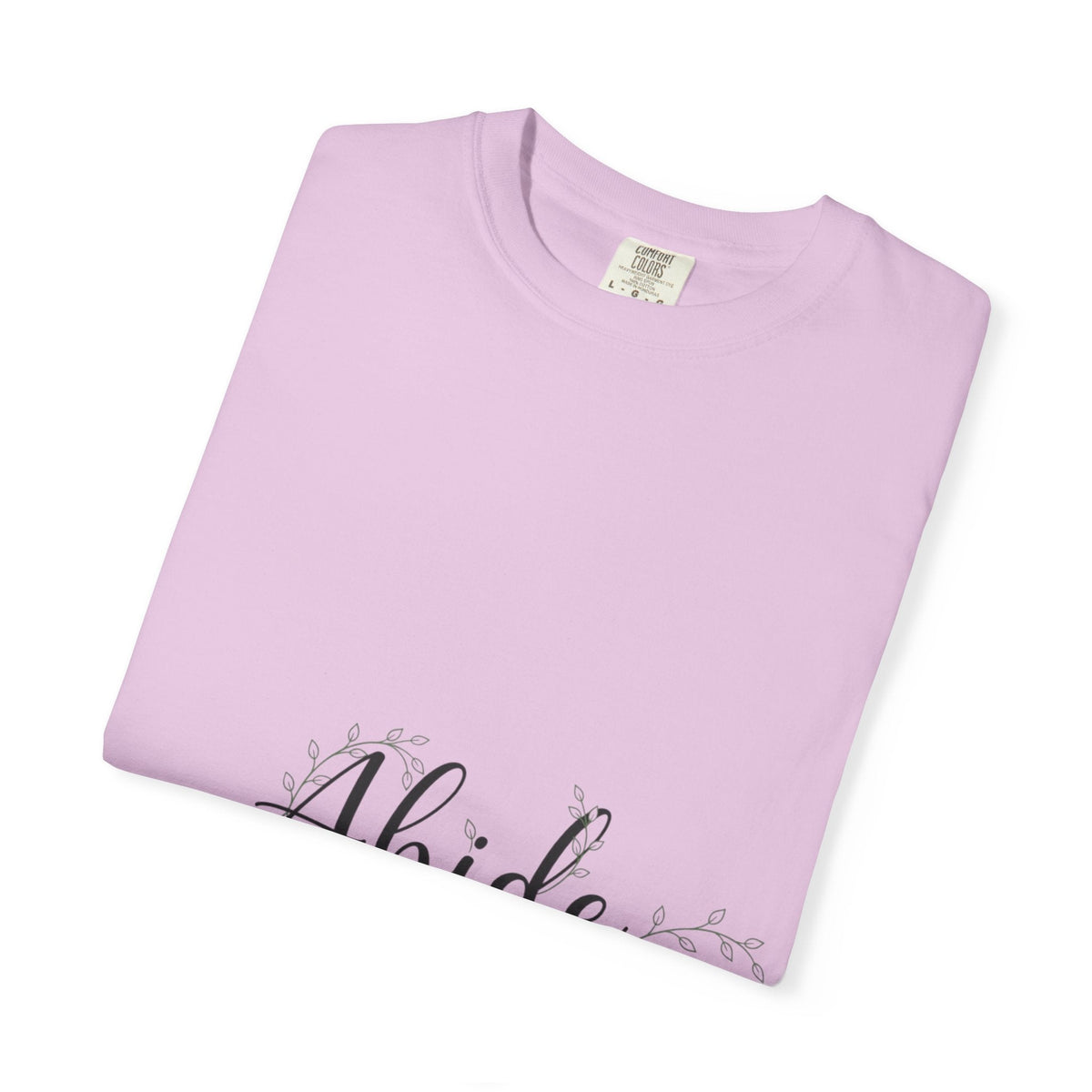 Abide in the Lord T-Shirt – Vine Design Christian Tee for Faithful Hearts Printify