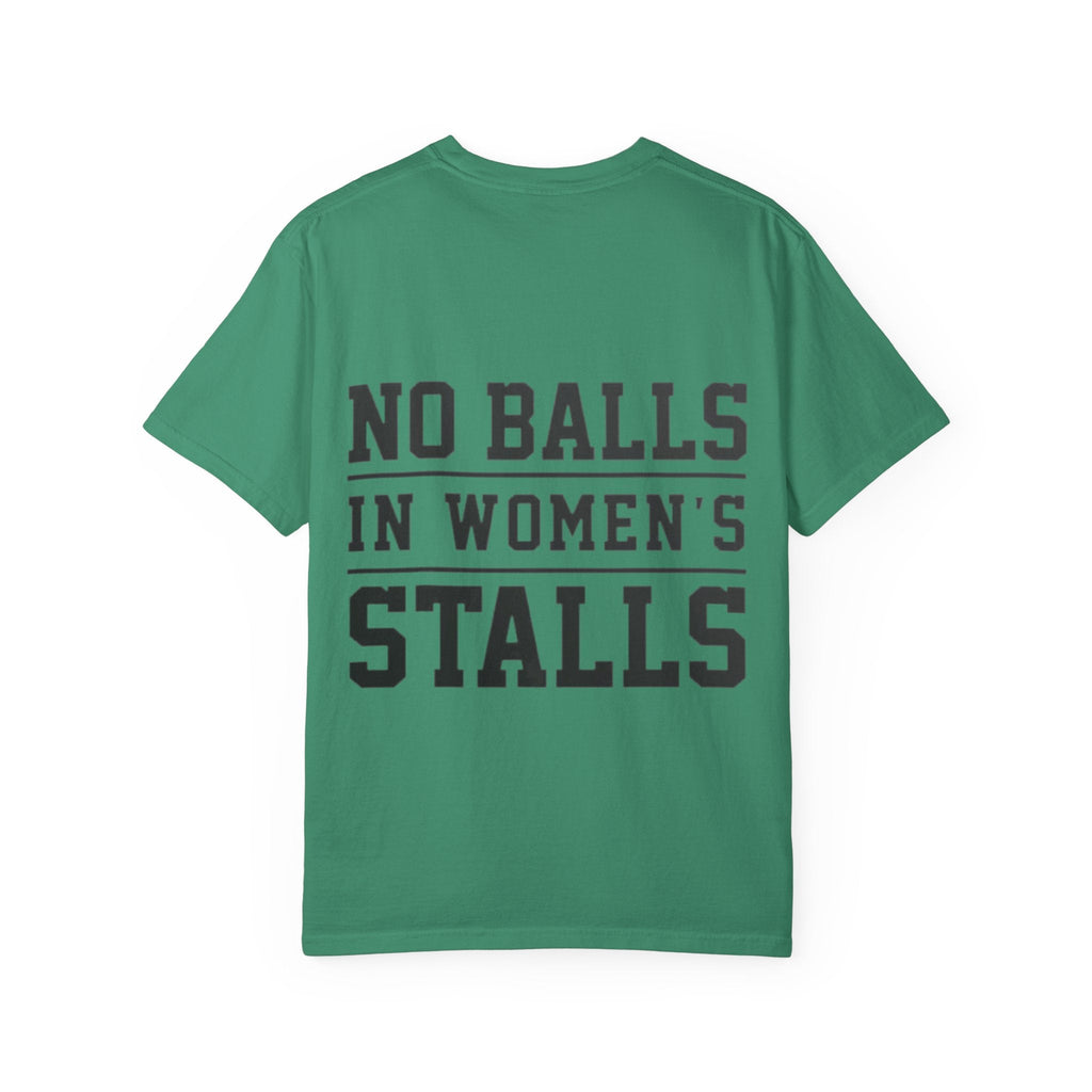 No Balls in Women’s Stalls Graphic Tee — Uplifted Sports Vibe T-Shirt Printify