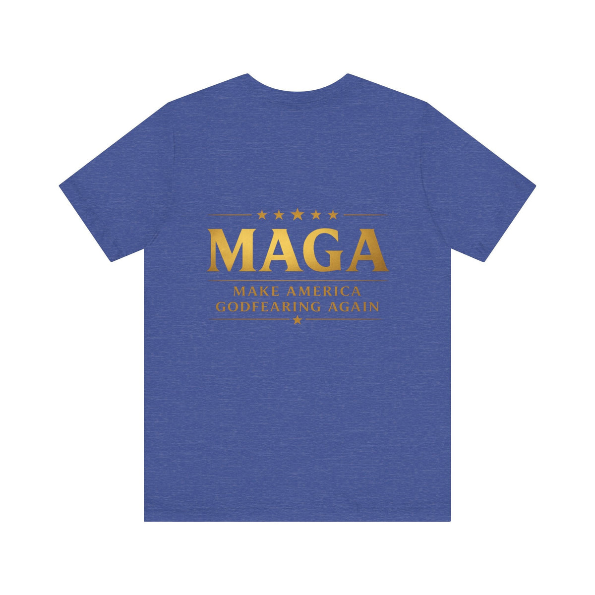 MAGA Gold Letter T-Shirt — "Make America Great Again" Printify