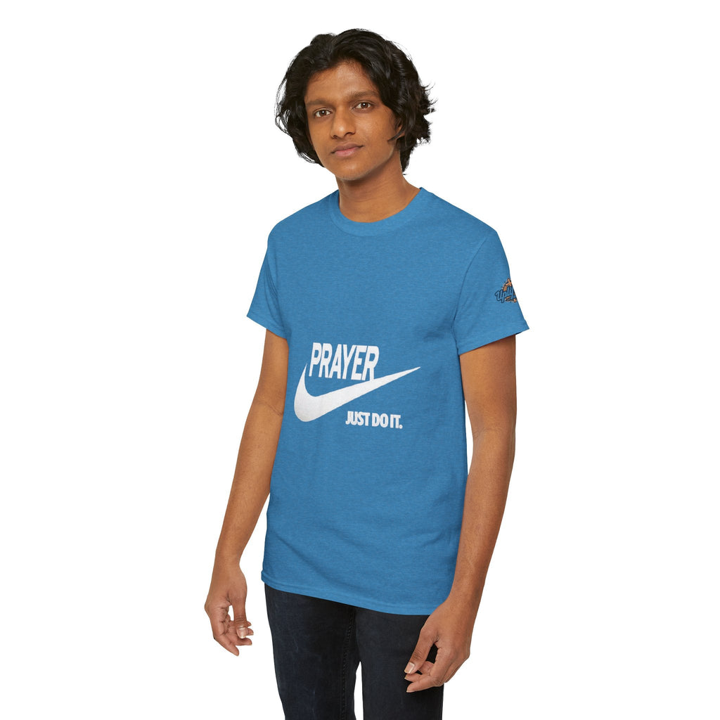 Prayer Just Do It T-shirt - Funny Christian Nike Parody T-shirt - Faith Gear Printify