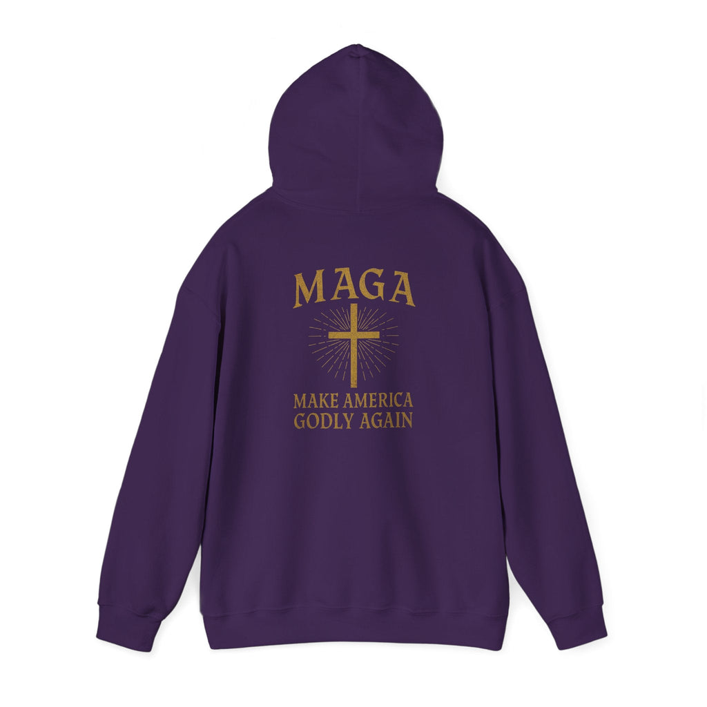 Make America Godly Again Hoodie – MAGA Christian Patriotic Sweatshirt for Biblical Values & Freedom Printify