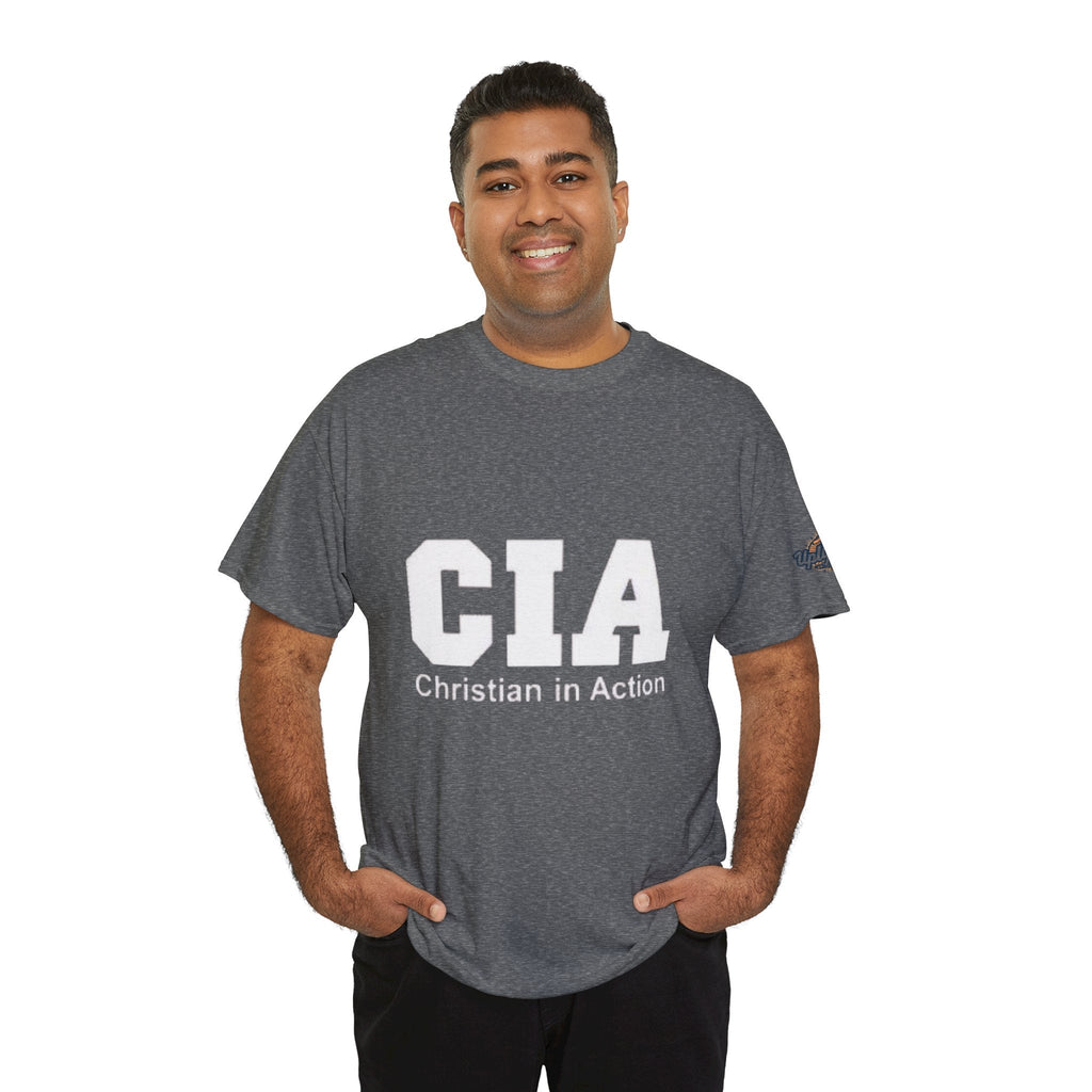 CIA Christian in Action T-shirt - Funny Faith Parody T-shirt - Mission Ready Apparel Printify