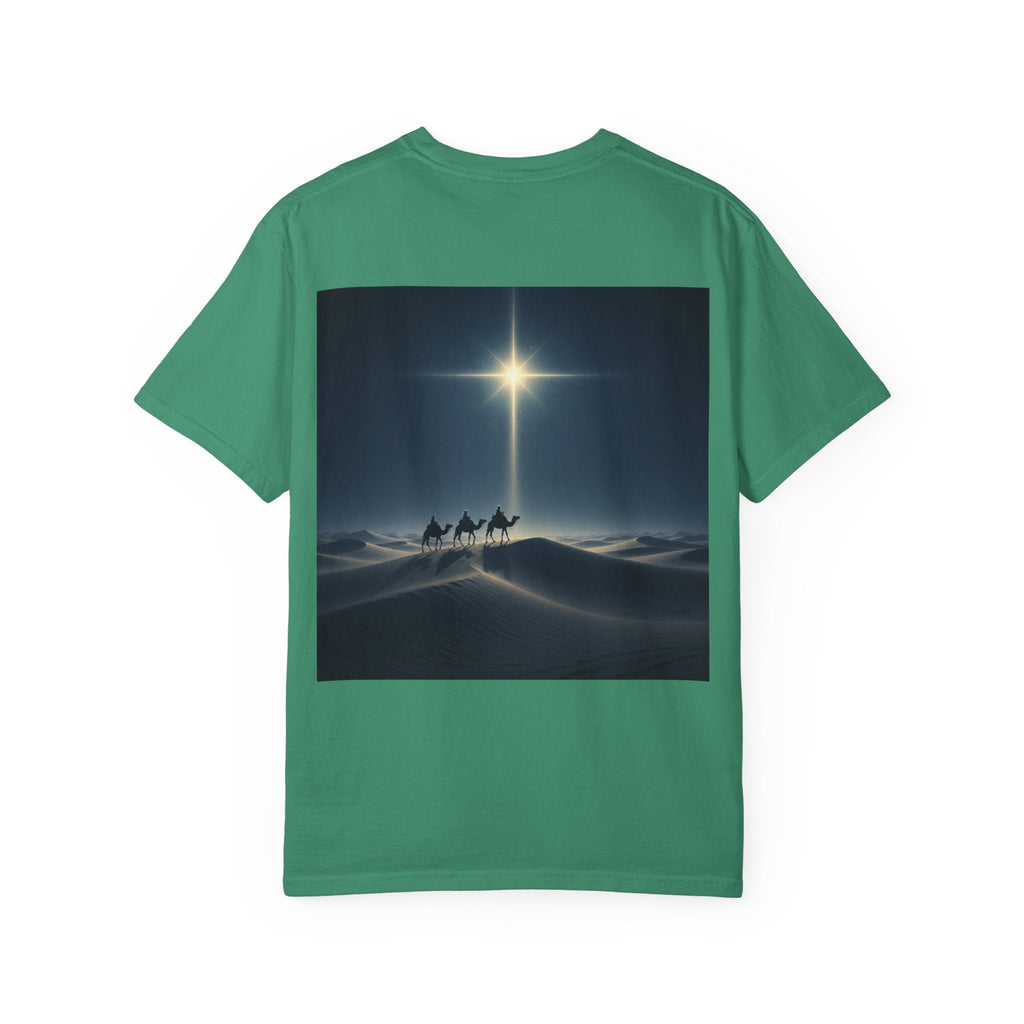 3 Wise Men T-shirt – Magi Camels Nativity Journey Christian Christmas T-shirt for Epiphany Faith & Holy Night Printify