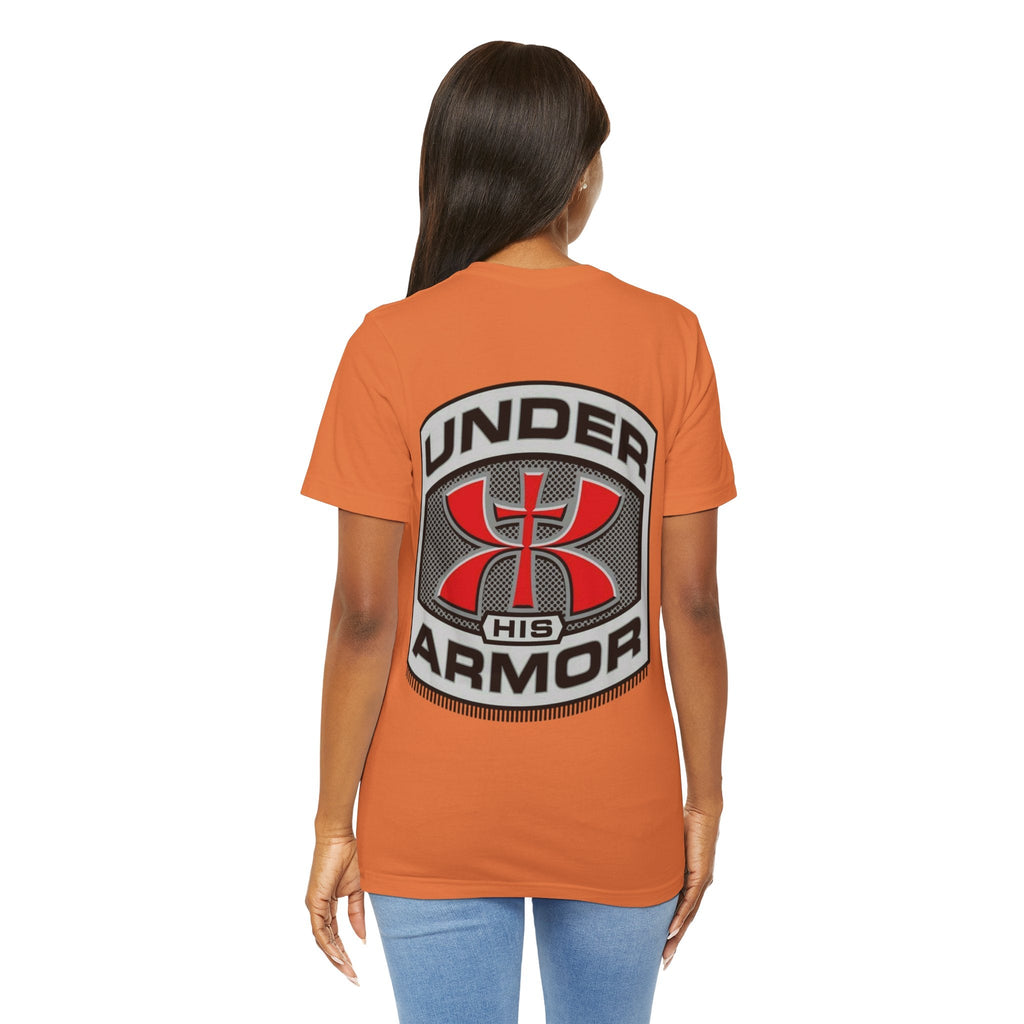 Under HIS Armor Christian T-Shirt — Faith-Inspired Under Armour Style Printify