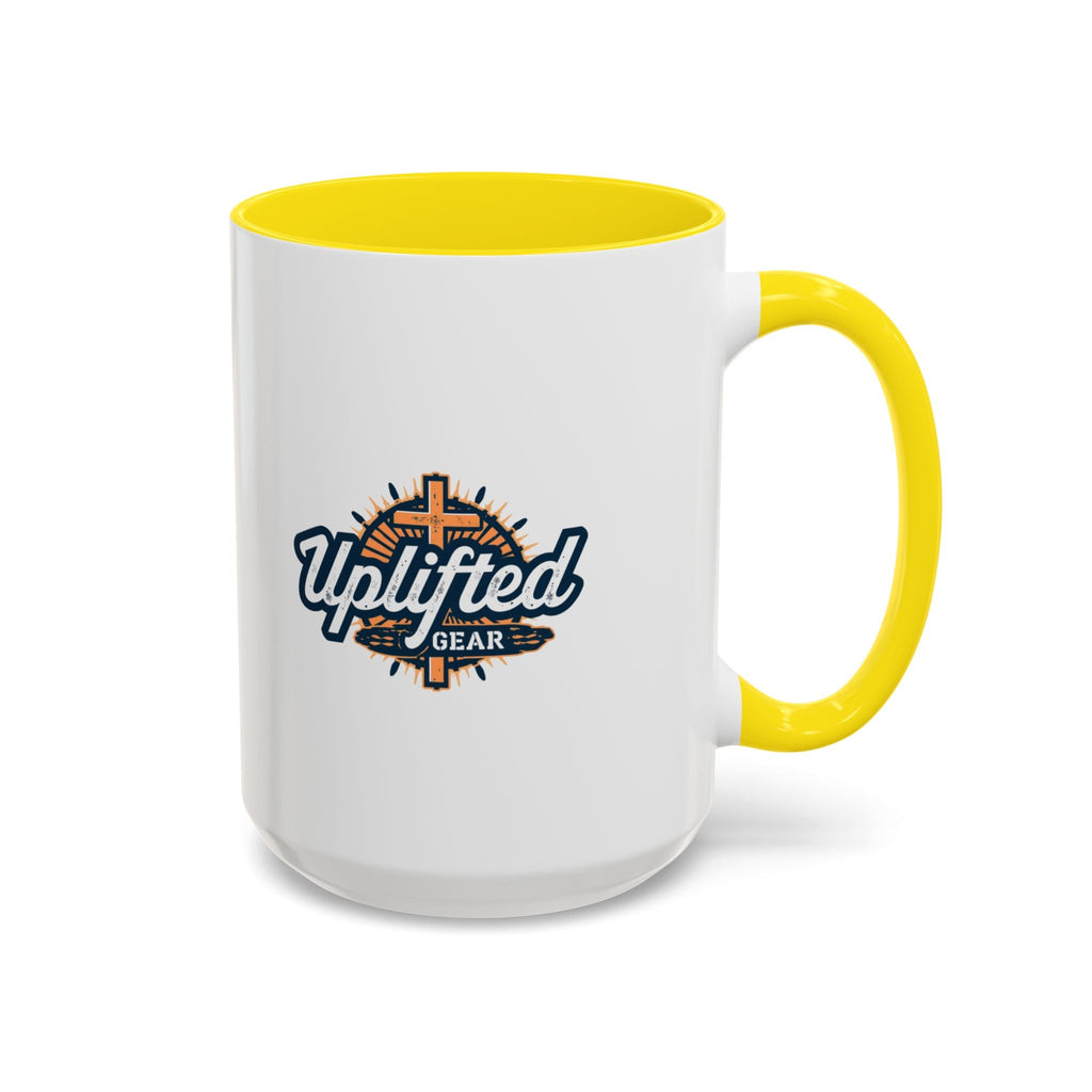 Funny Christian Coffee Mug — “Give God Control, HE Delivers” Accent Mug (11/15oz) Printify