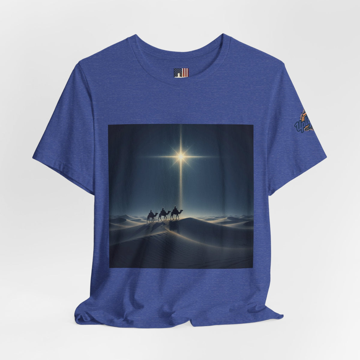 3 Wise Men T-shirt – Magi Camels Nativity Journey Christian Christmas T-shirt for Epiphany Faith & Holy Night Printify