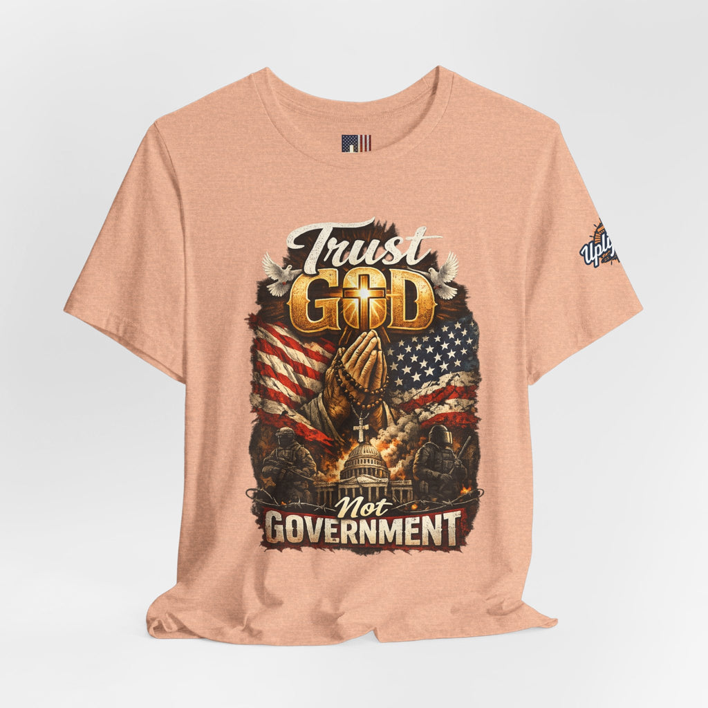 Trust God Not Government T-Shirt — Vintage Patriotic Christian Tee Printify