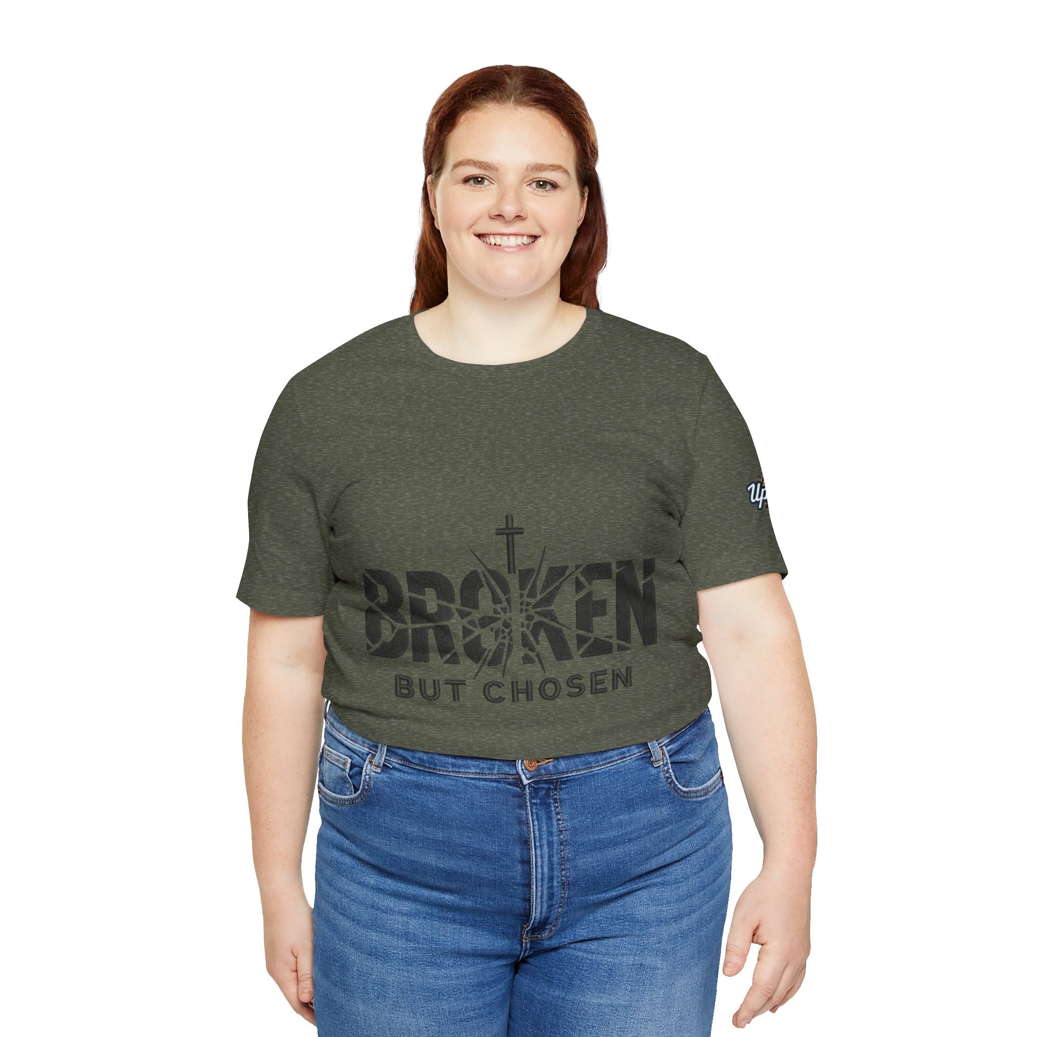 Broken But Chosen T-Shirt — Inspirational Faith Graphic Tee Printify