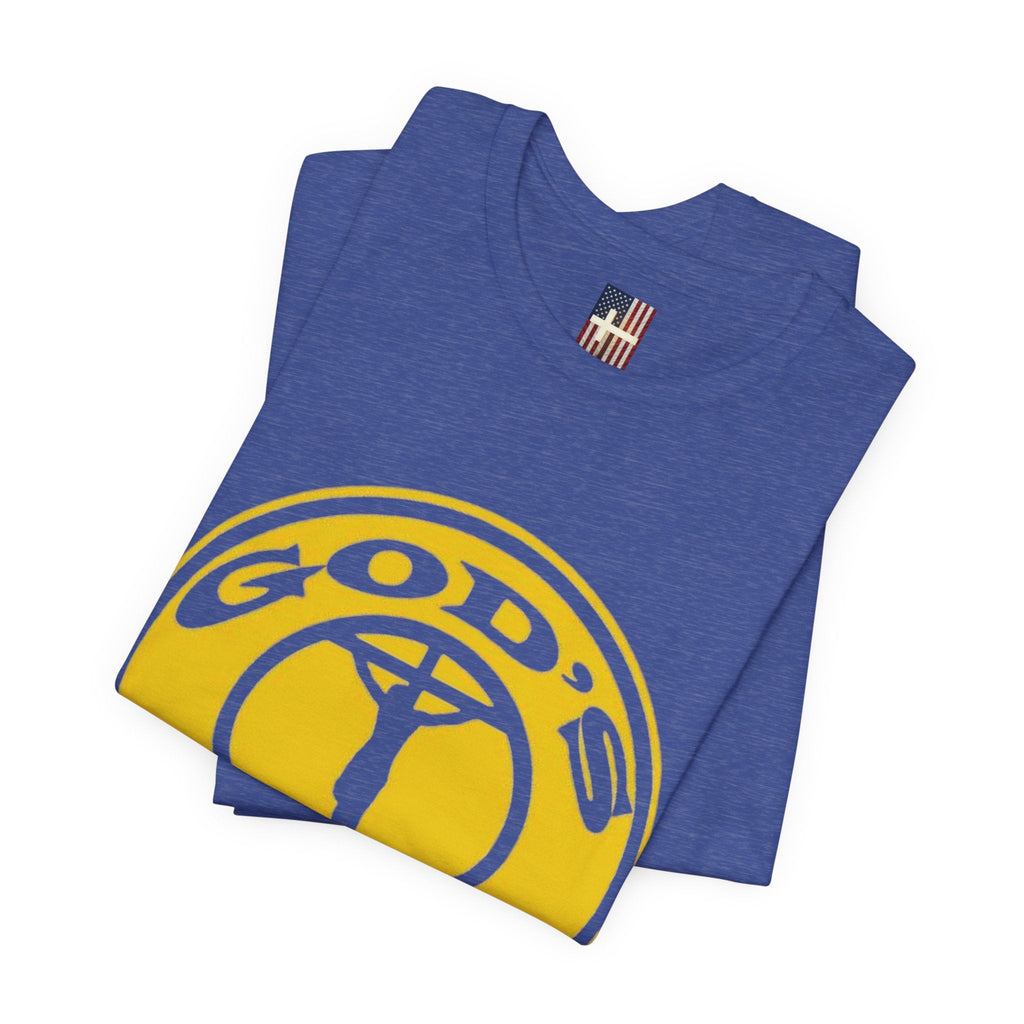 God's Gym T-Shirt — "Let Him Lift Your Weights" Christian Fitness Tee Printify