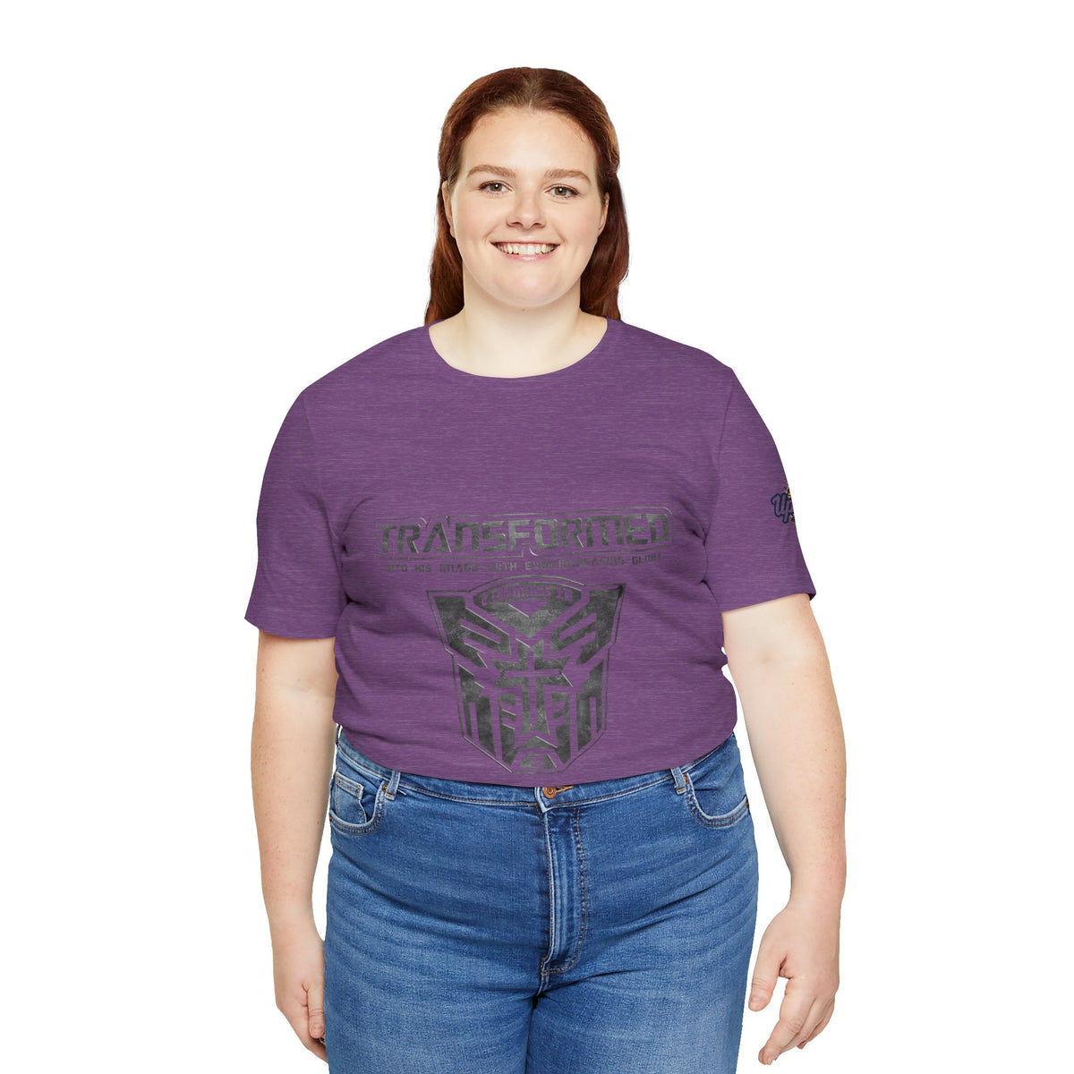 Transformer Logo Christian T-shirt | 2 Corinthians 3:18 Bible Verse T-shirt Printify