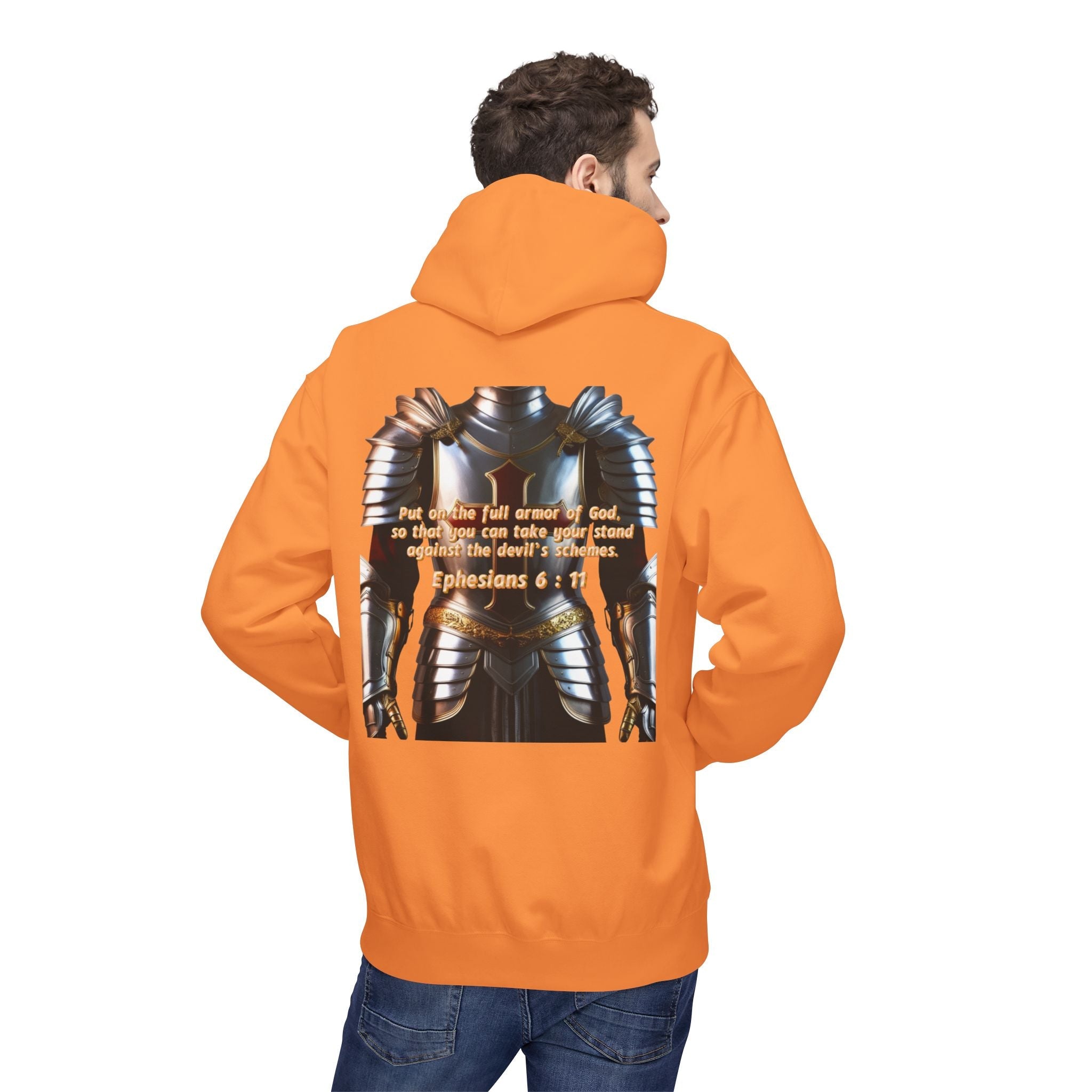 Hoodie - Ephesians 6:11 Bible Verse Religious Design Printify