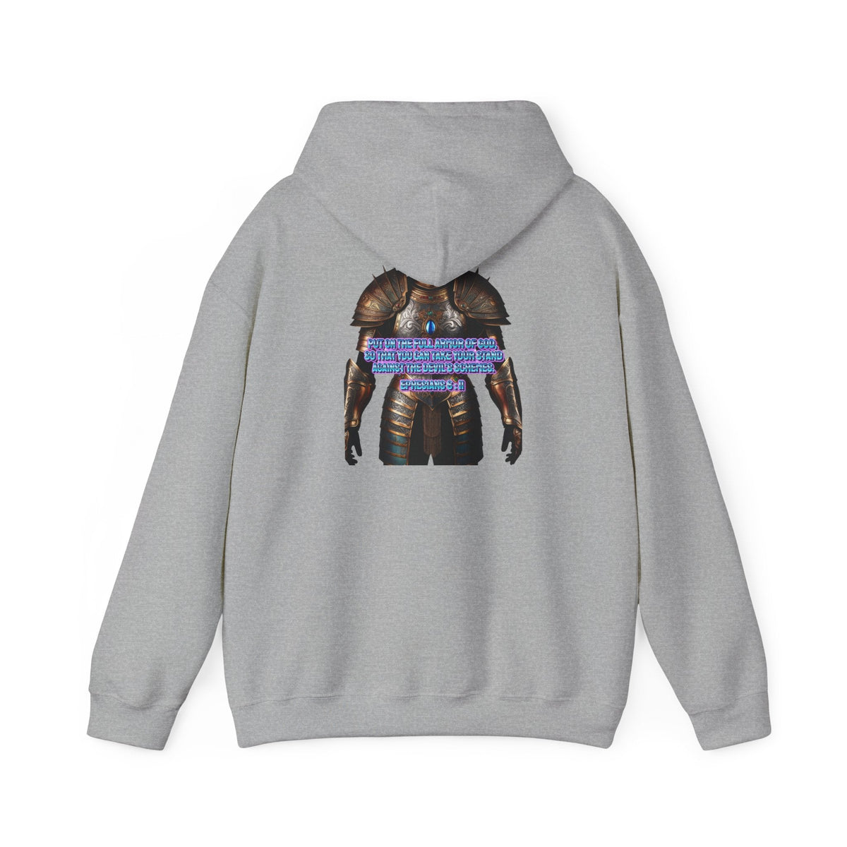 Religious Graphic Armor Of God Design - Unisex Heavy Blend™ Hooded Sweatshirt Printify