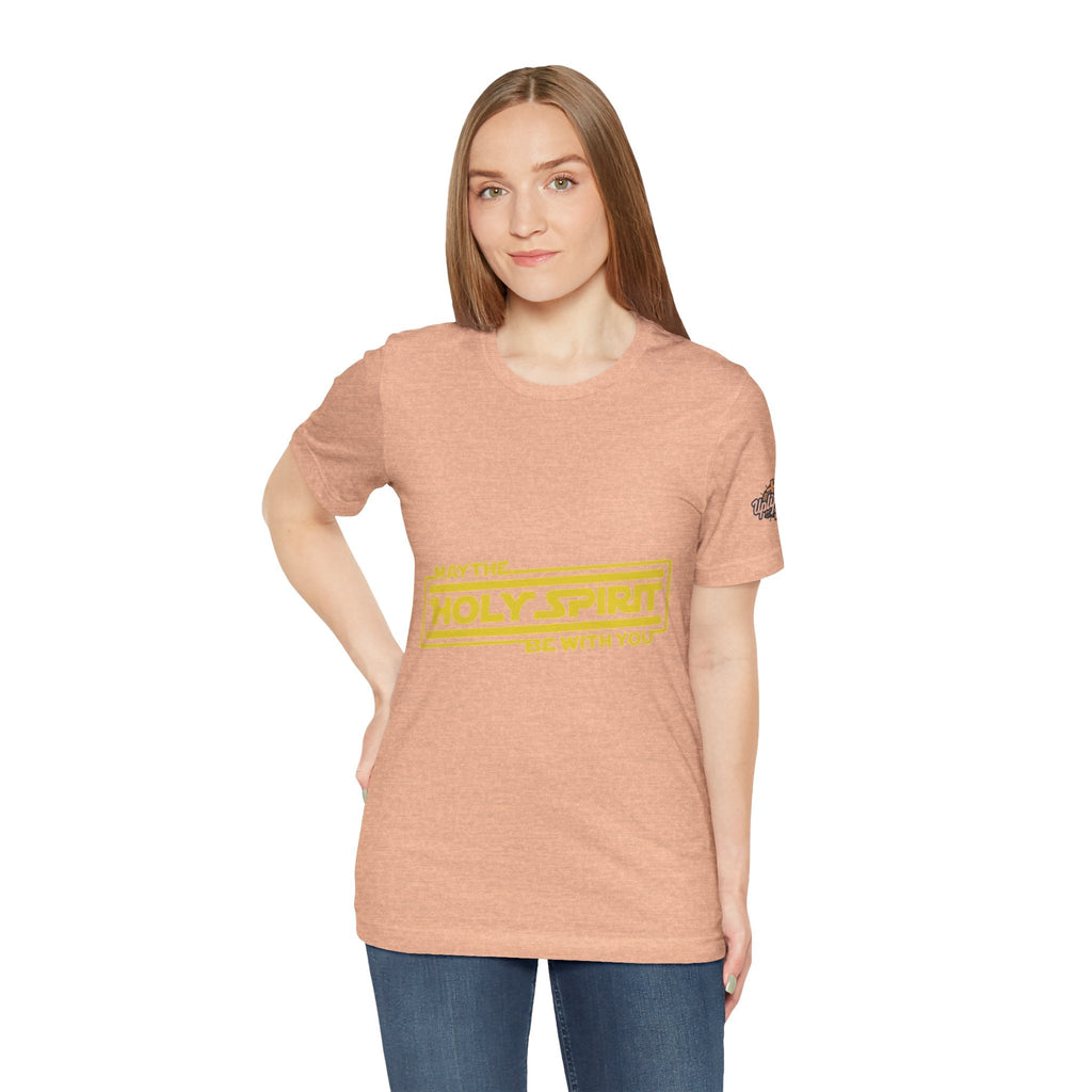 May the Holy Spirit Be With You T-shirt - Christian Star Wars Parody T-shirt Printify