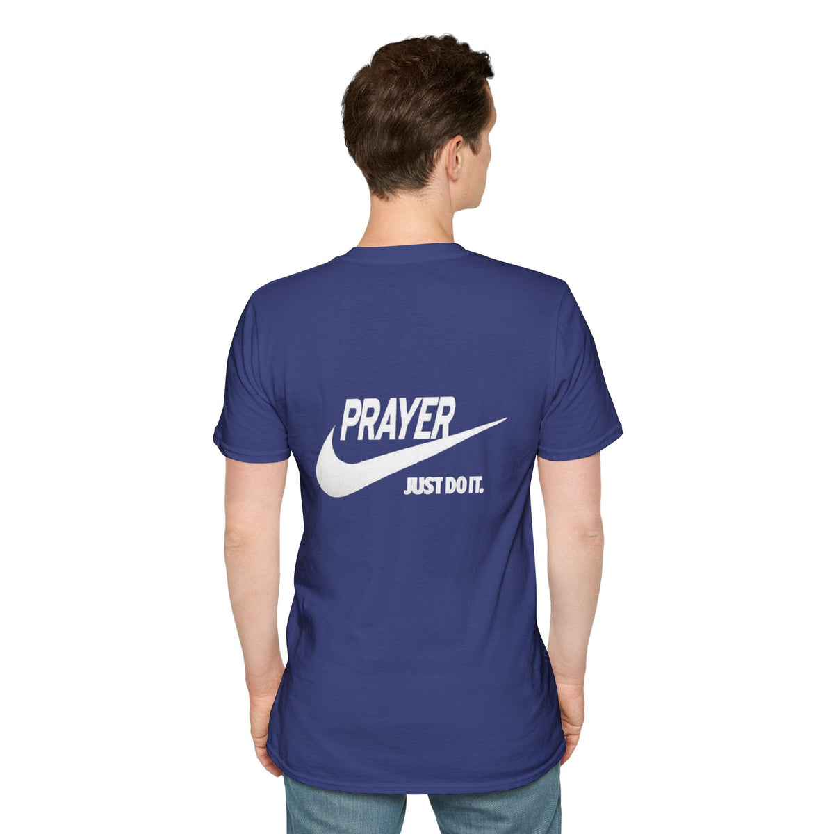 Prayer Just Do It T-shirt - Funny Christian Nike Parody T-shirt - Faith Gear Printify