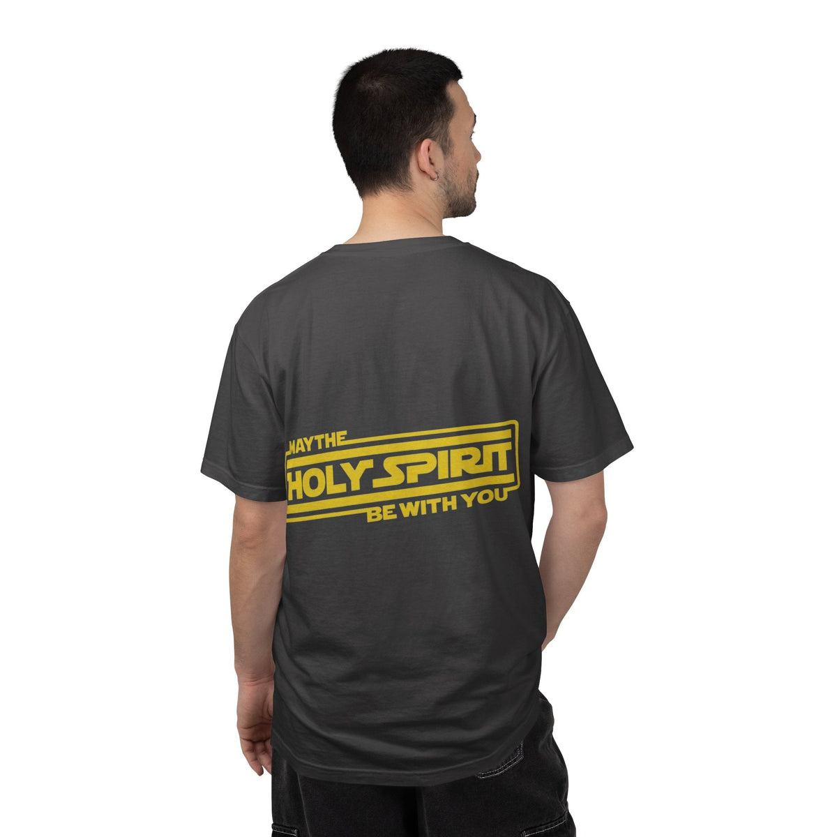 May the Holy Spirit Be With You T-shirt - Christian Star Wars Parody T-shirt Printify