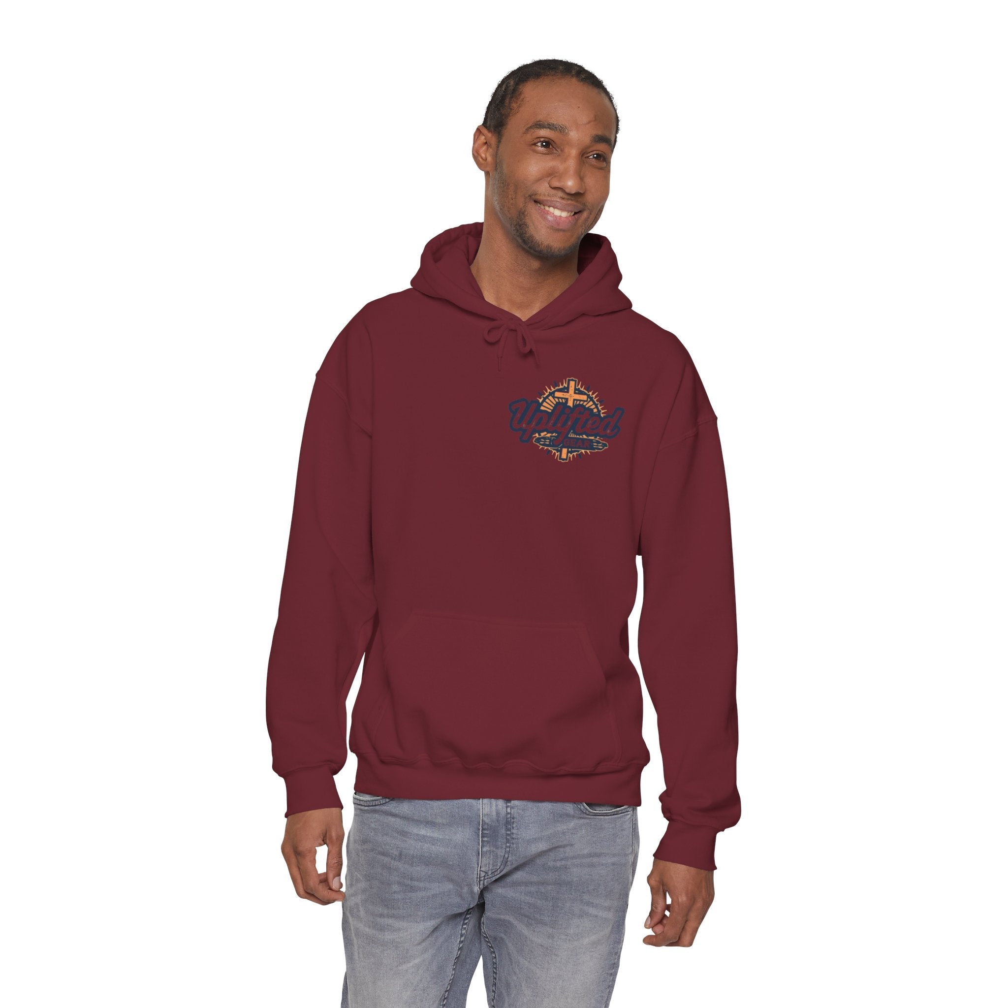 Jesus is King Hoodie – Bold Crown & Cross Christian Sweatshirt for Eternal Reign & Cozy Faith Printify