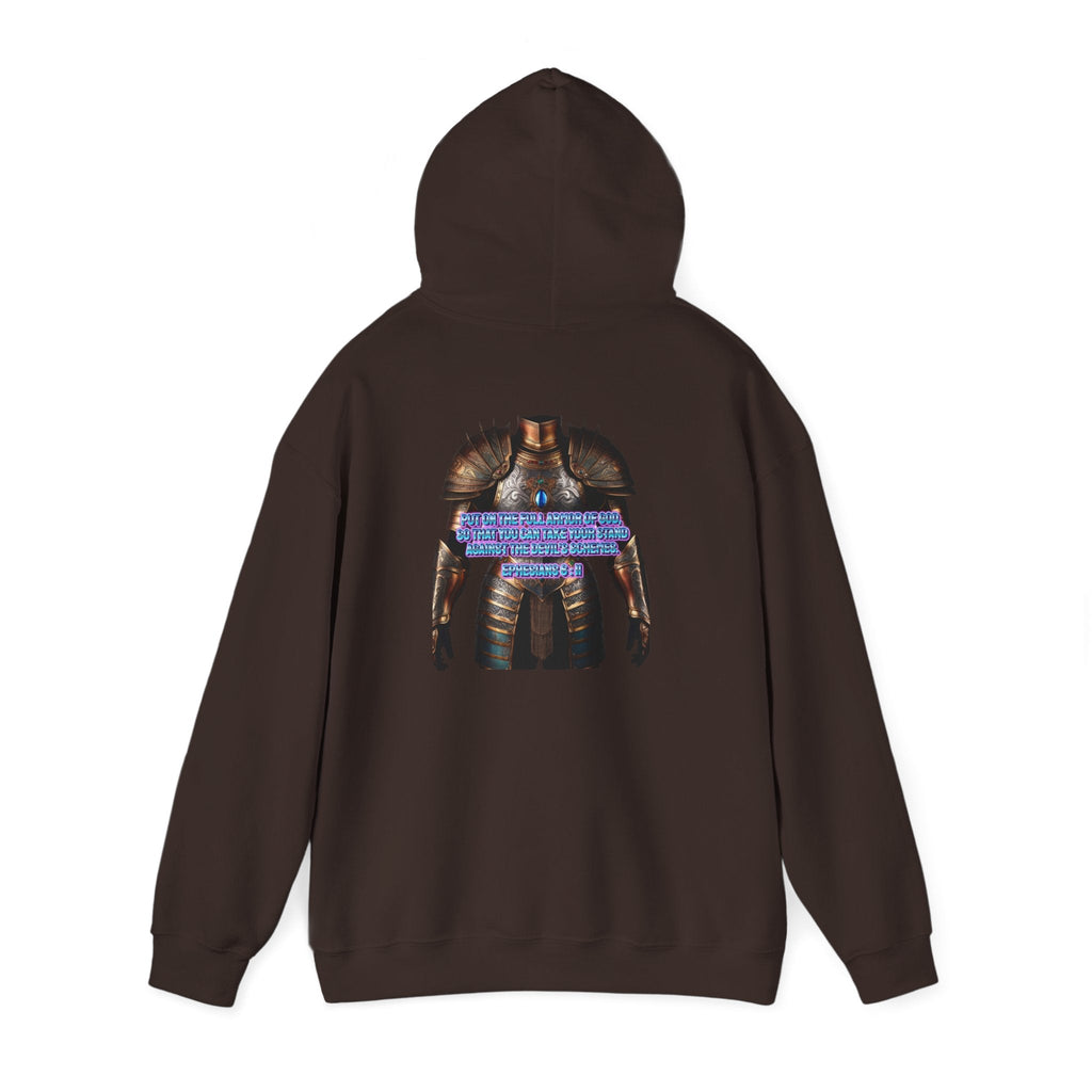 Religious Graphic Armor Of God Design - Unisex Heavy Blend™ Hooded Sweatshirt Printify