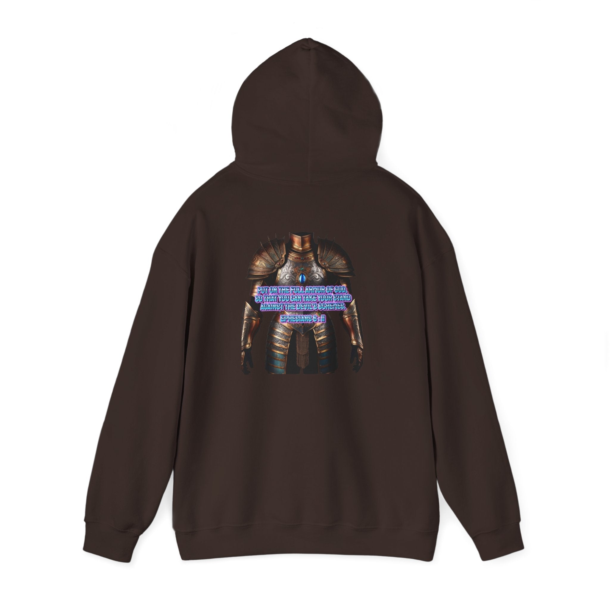 Religious Graphic Armor Of God Design - Unisex Heavy Blend™ Hooded Sweatshirt Printify