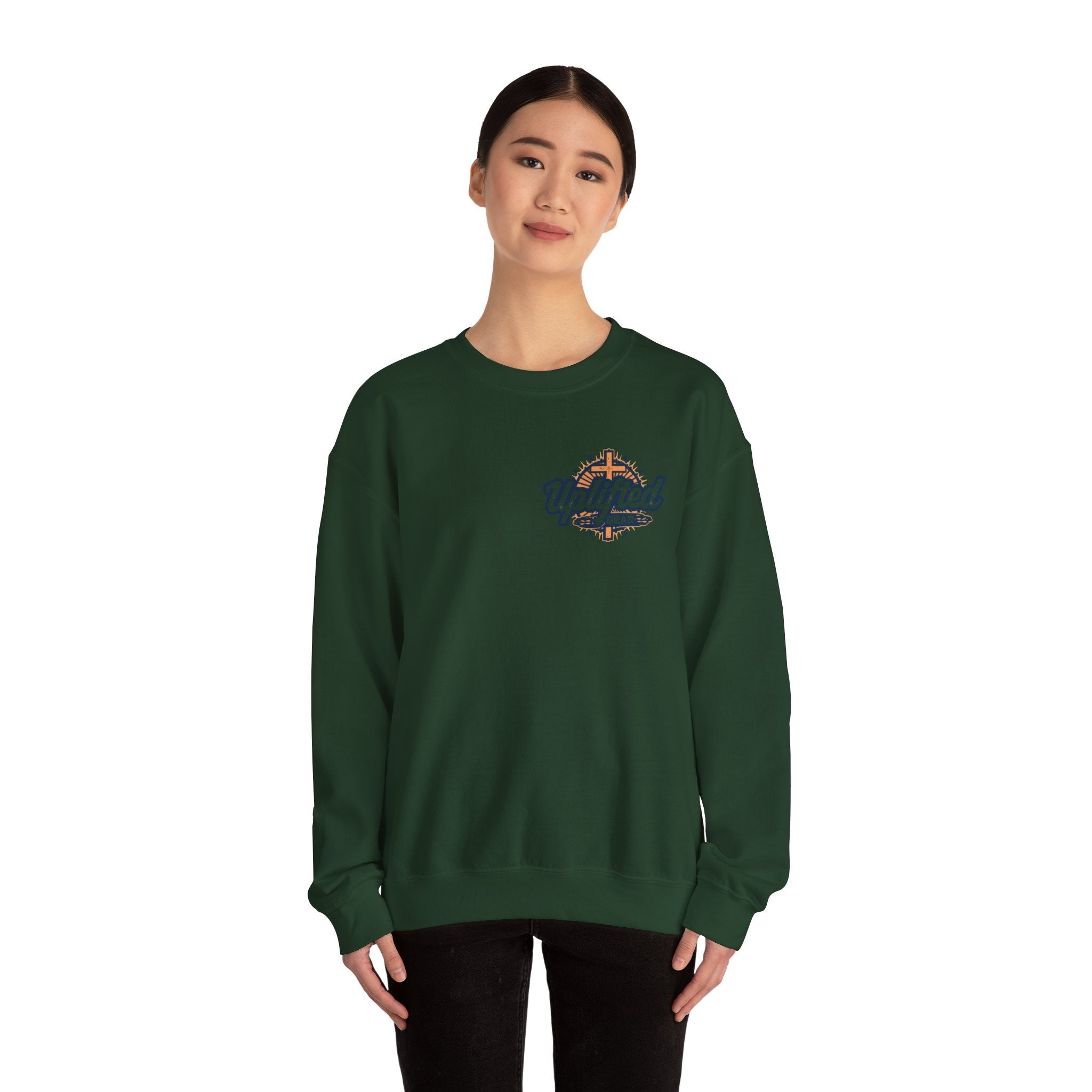 Christ is King Sweatshirt – Bold Crown & Cross Christian Hoodie for Unshakable Faith Printify