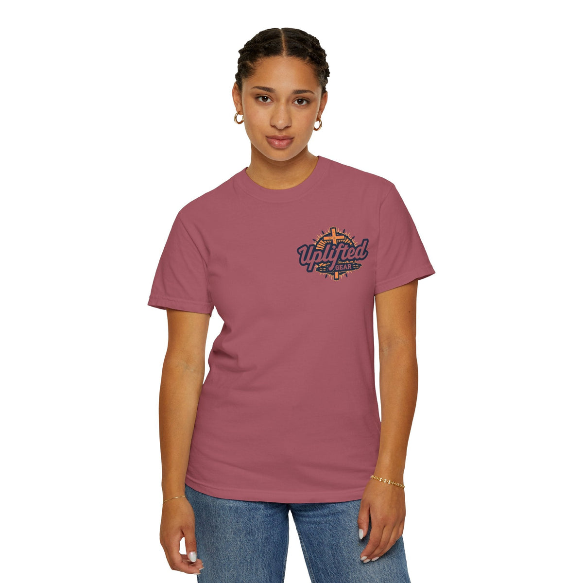 Jesus is King T-Shirt – Bold Christian Faith Tee with Crown & Cross for Eternal Reign Printify