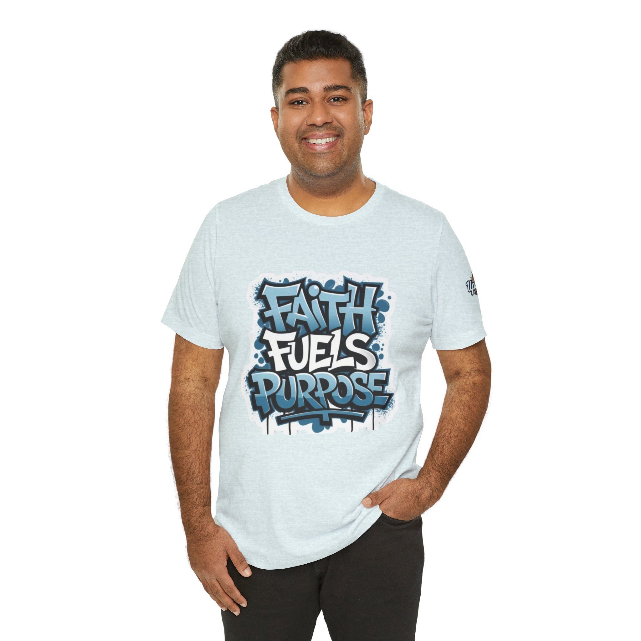 Faith Fuels Purpose T-shirt – Inspirational Christian T-shirt for Divine Drive & Unstoppable Belief Printify