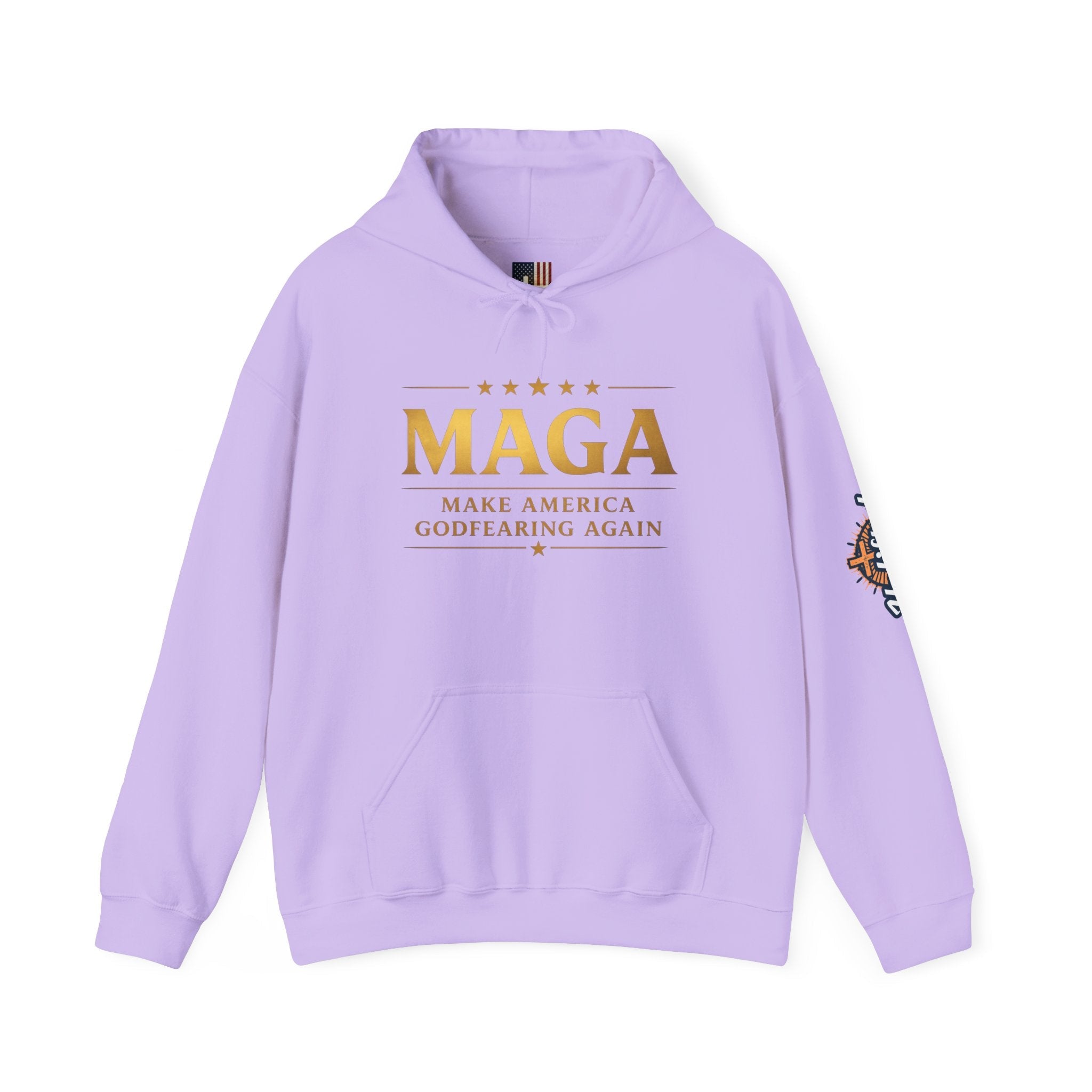 Hoodie - MAGA "Make America Godfearing Again" Political Graphic Hoodie Printify