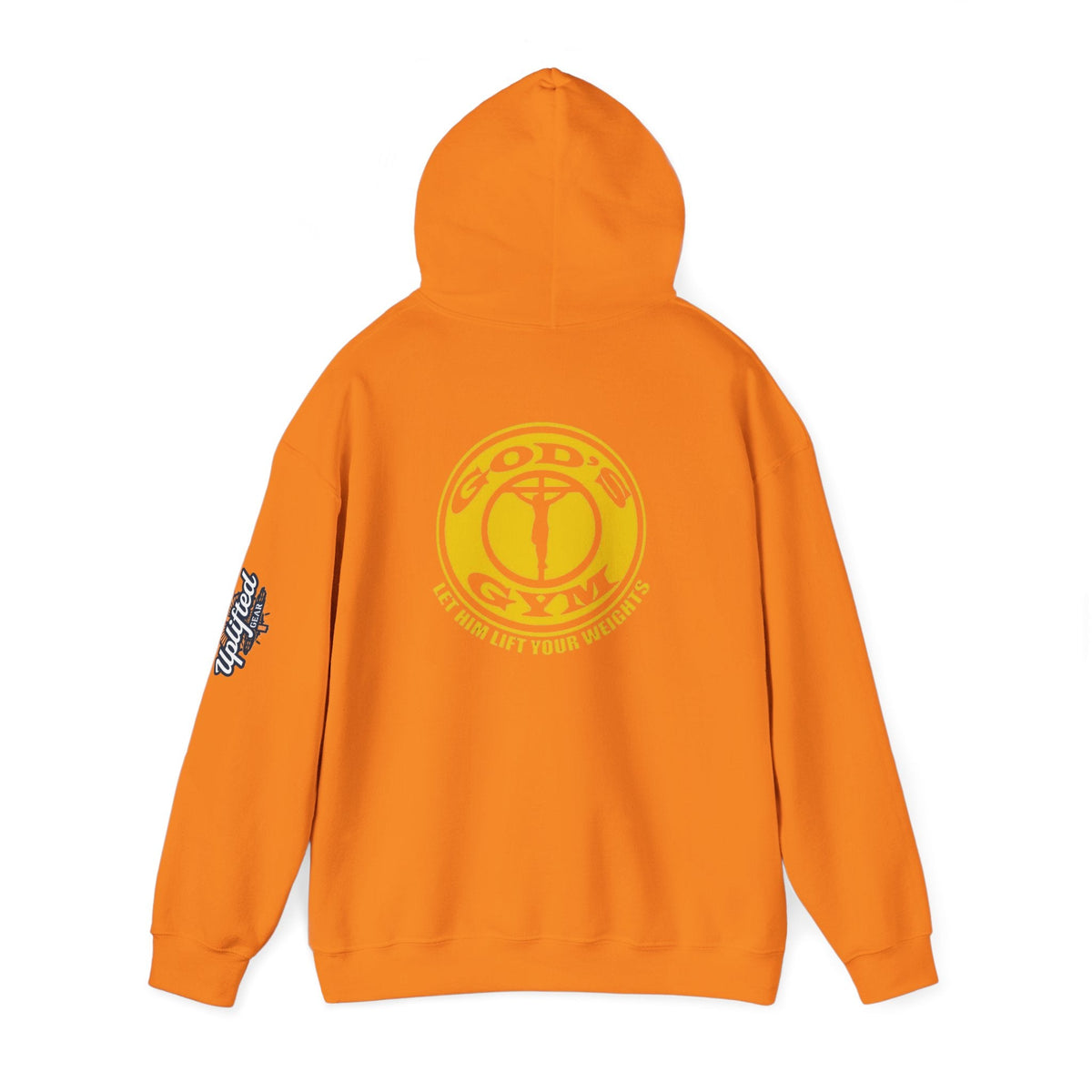 God's Gym Hoodie — "Let Him Lift Your Weights" Christian Fitness Hoodie Printify