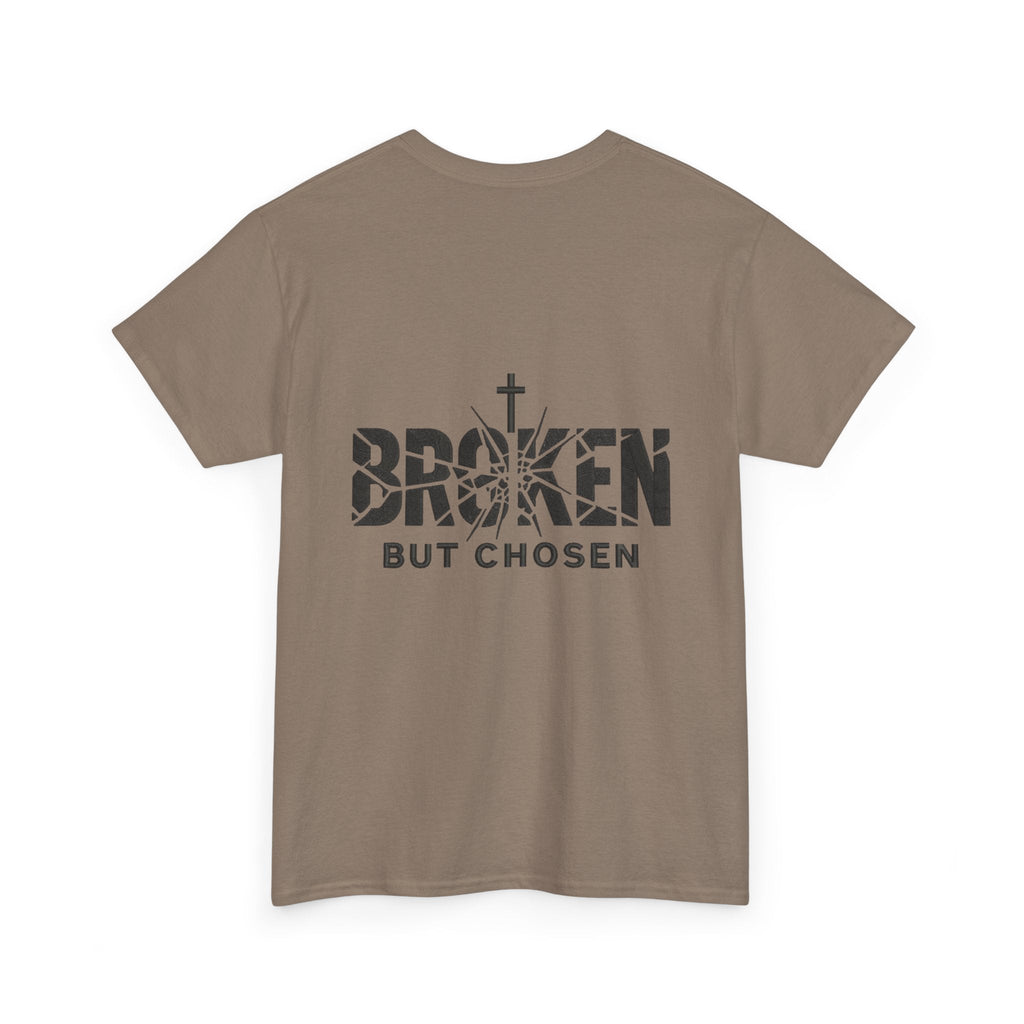 Broken But Chosen T-Shirt — Inspirational Faith Graphic Tee Printify