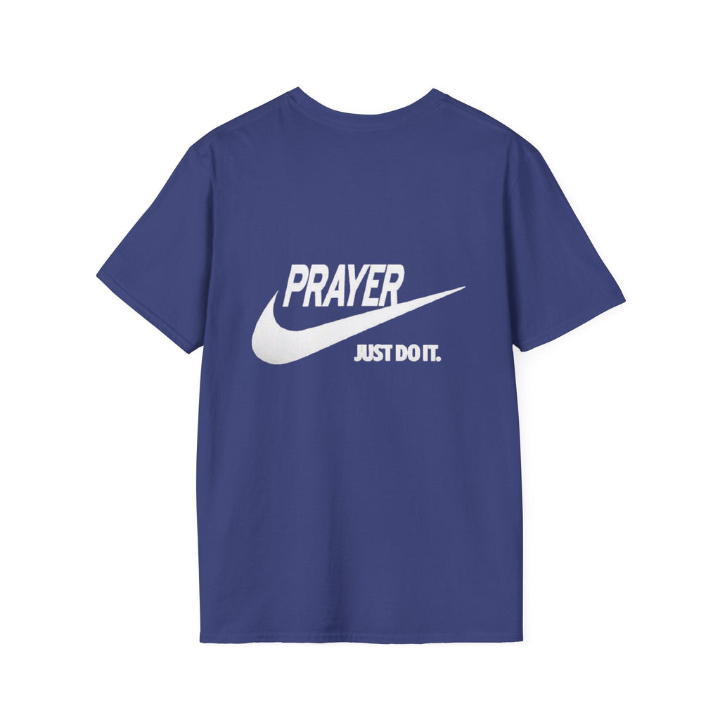 Prayer Just Do It T-shirt - Funny Christian Nike Parody T-shirt - Faith Gear Printify