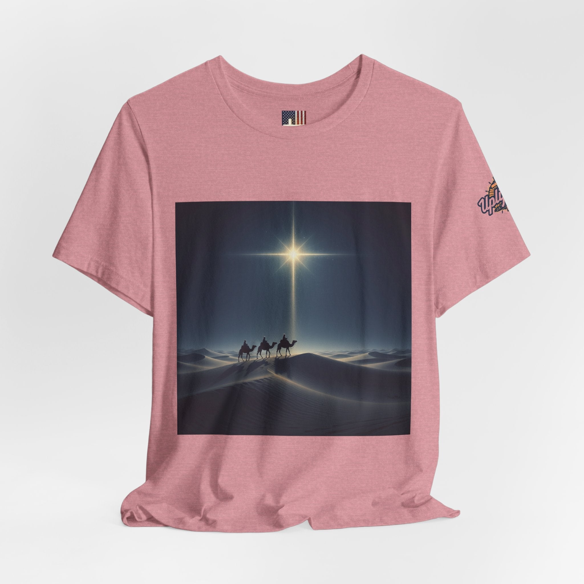 3 Wise Men T-shirt – Magi Camels Nativity Journey Christian Christmas T-shirt for Epiphany Faith & Holy Night Printify