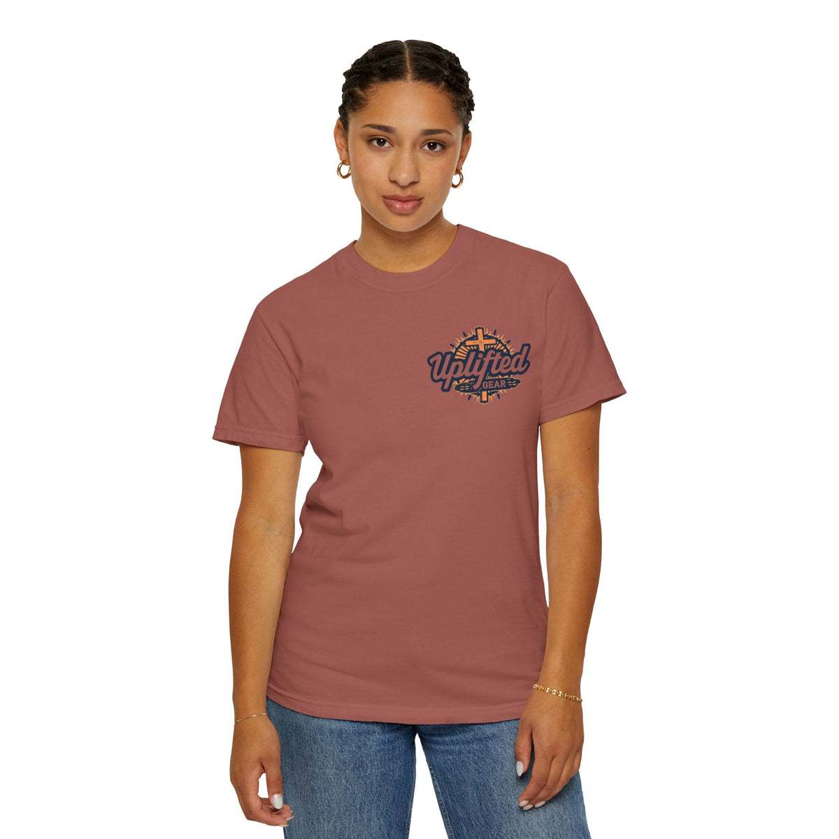 Jesus is King T-Shirt – Bold Christian Faith Tee with Crown & Cross for Eternal Reign Printify