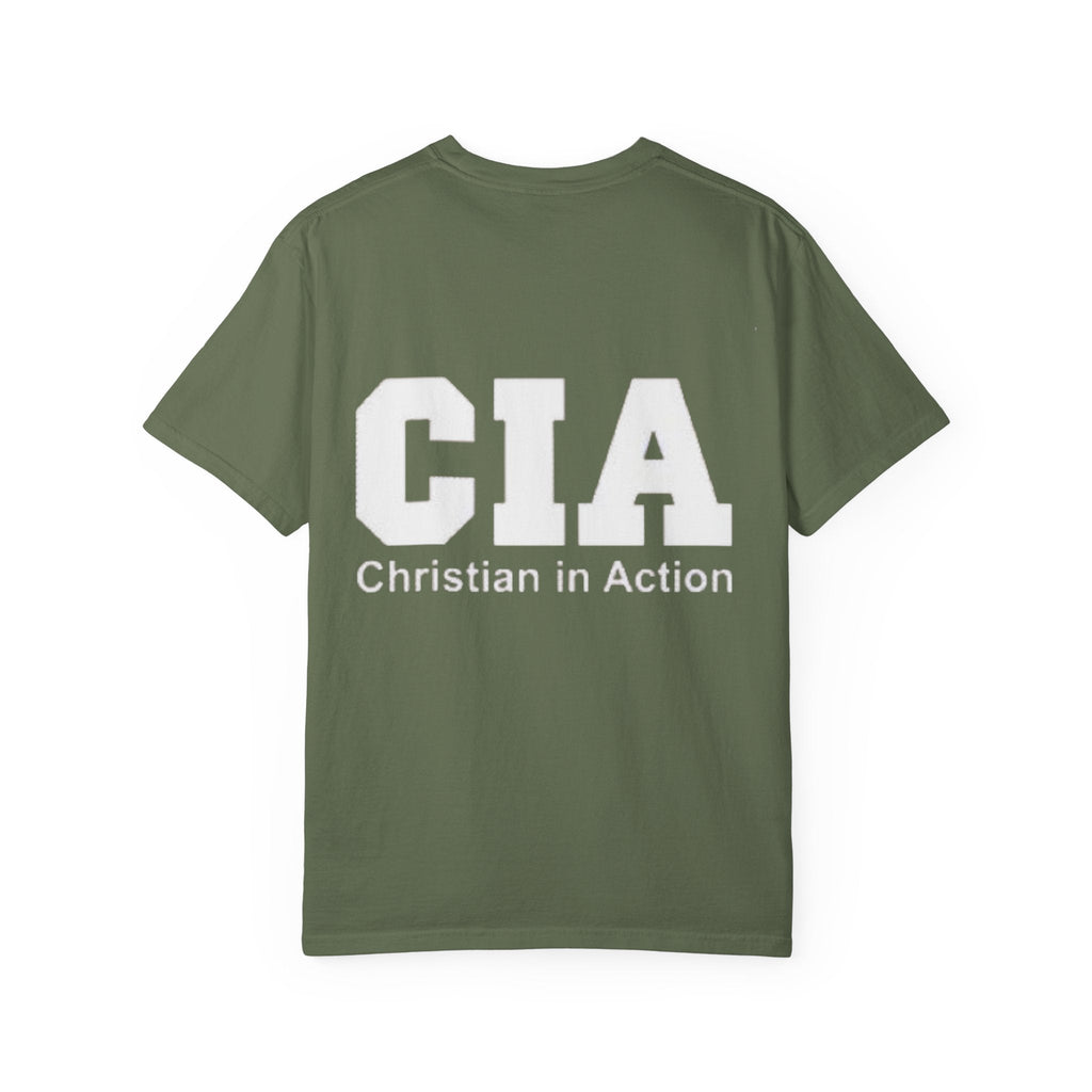 CIA Christian in Action T-shirt - Funny Faith Parody T-shirt - Mission Ready Apparel Printify