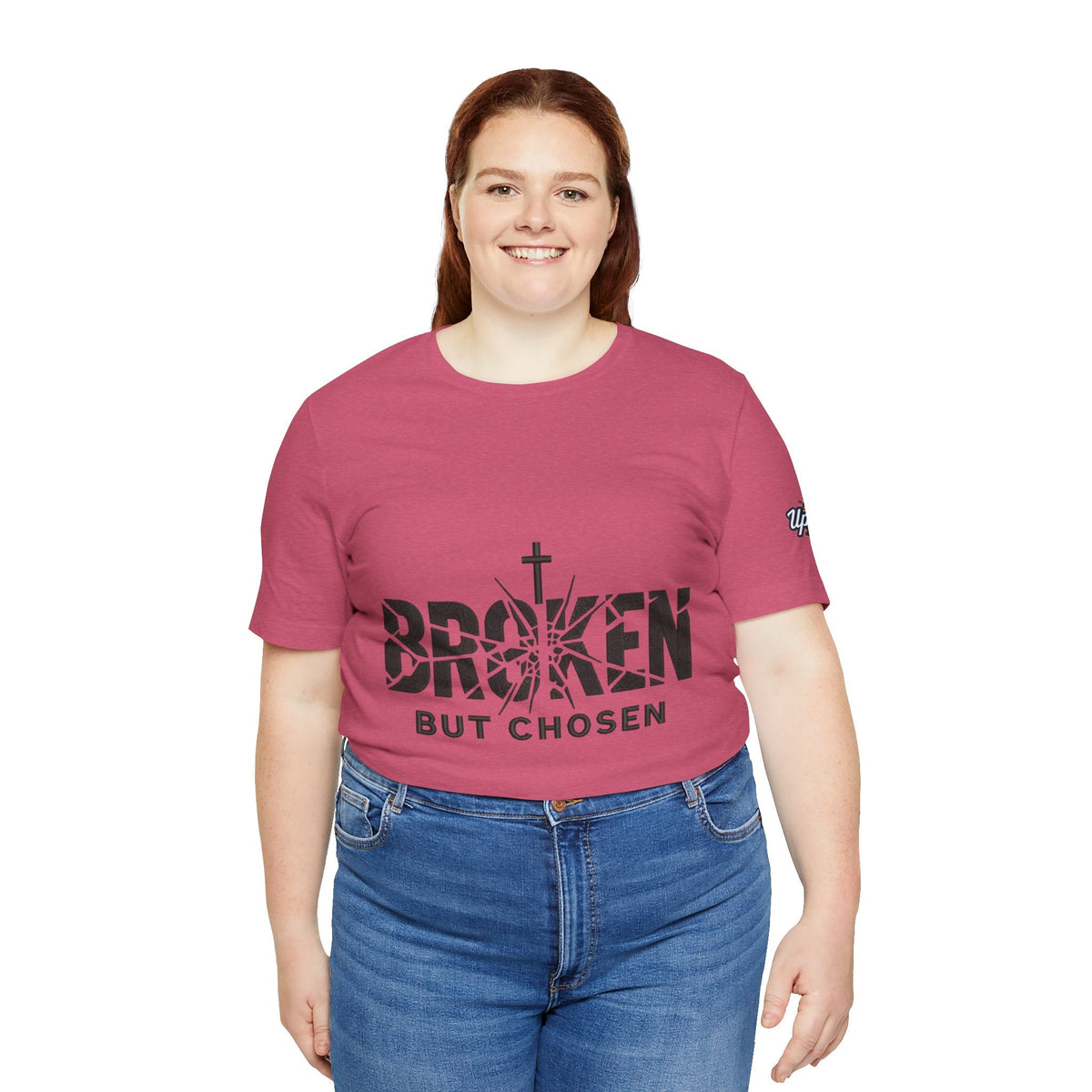 Broken But Chosen T-Shirt — Inspirational Faith Graphic Tee Printify