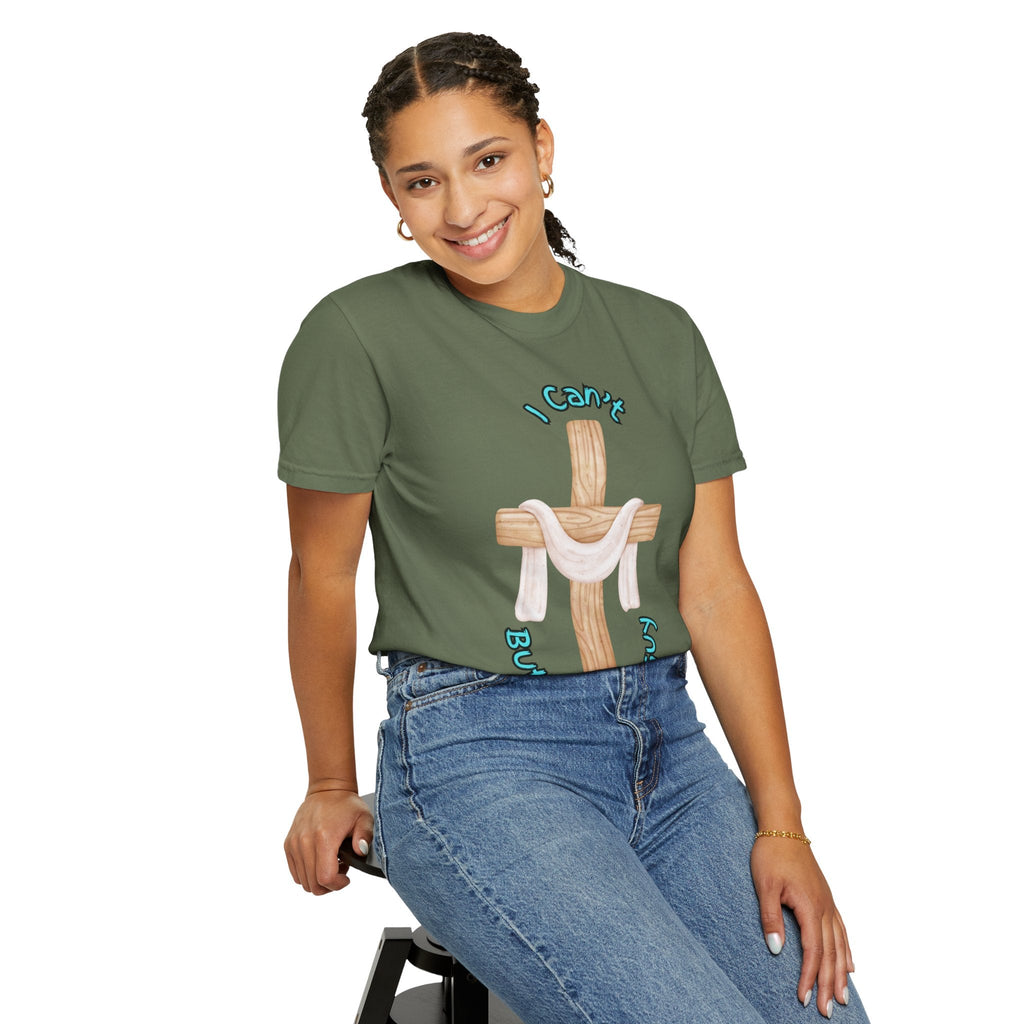 I Can’t, But I Know a Guy T-Shirt – Jesus Cross Christian Tee for Faithful Humor Printify