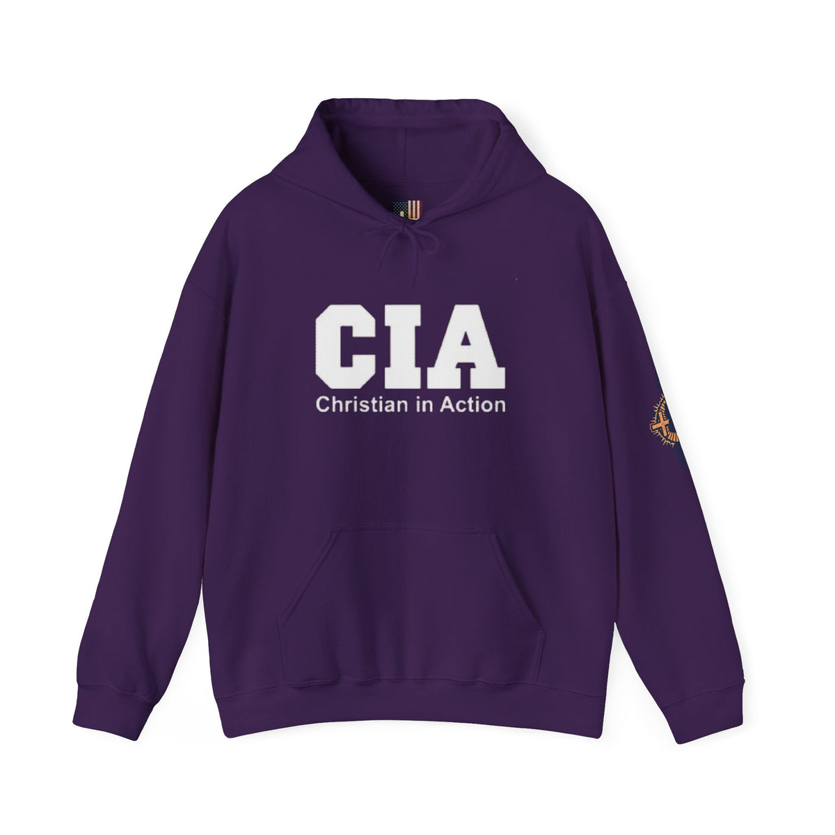 CIA Christian in Action Hoodie - Funny Faith Parody Hoodie - Mission Ready Apparel Printify