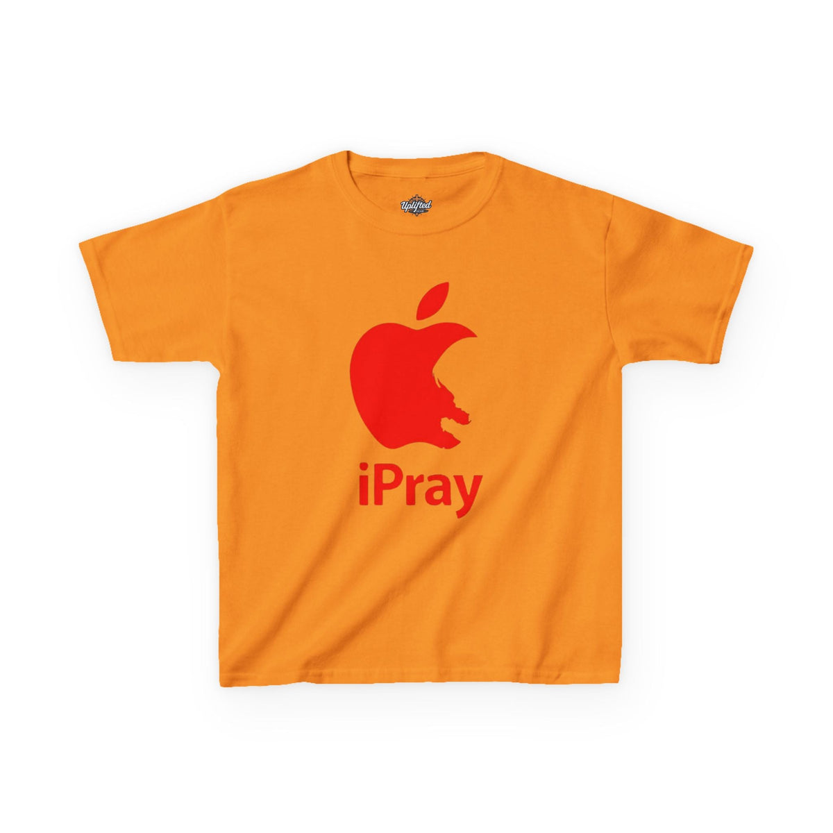 Kids Graphic Tee — Red iPray Logo Prayer Shirt for Children Printify