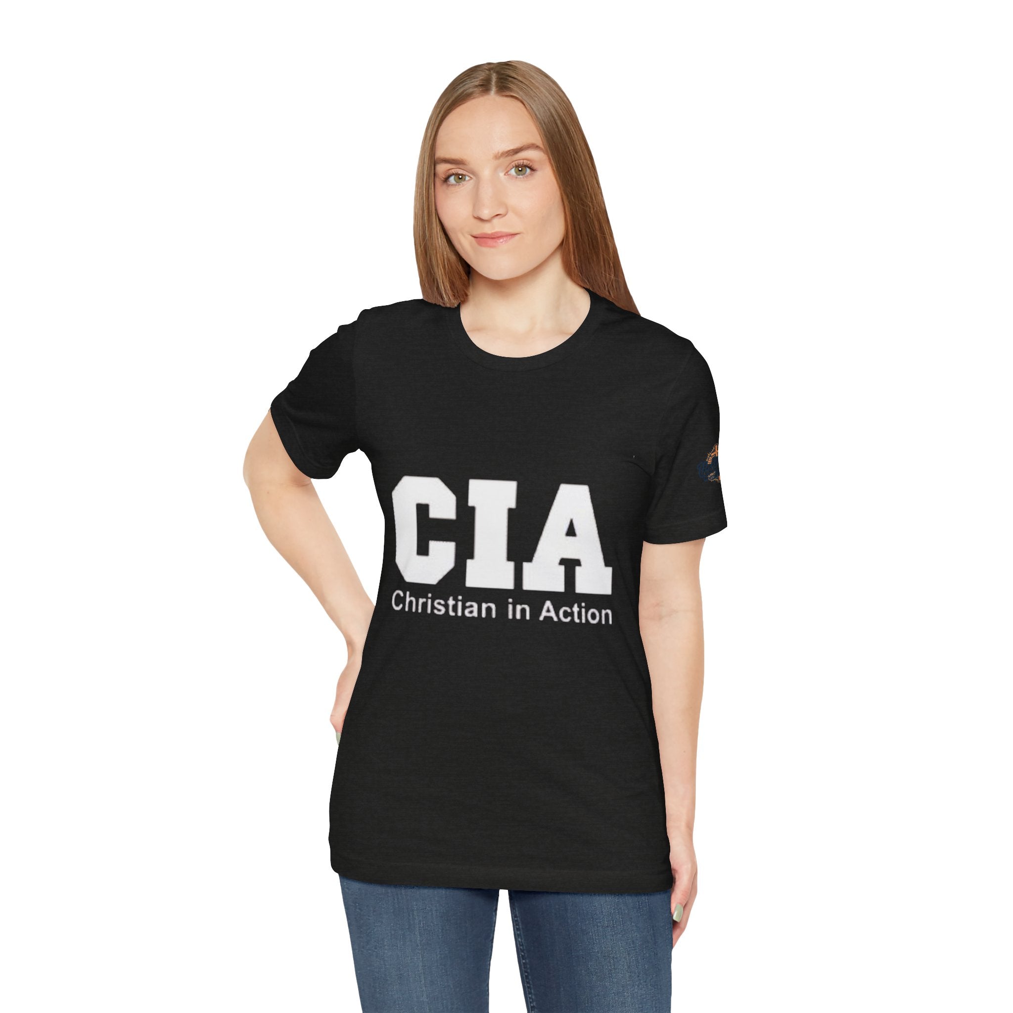 CIA Christian in Action T-shirt - Funny Faith Parody T-shirt - Mission Ready Apparel Printify