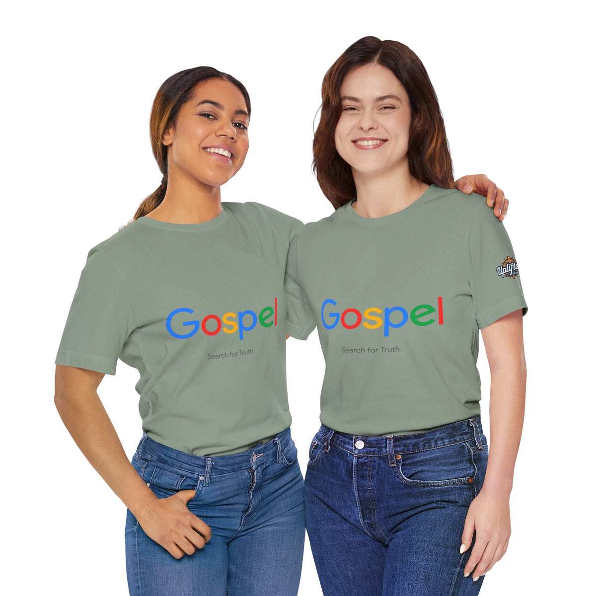 Gospel Graphic Tee — "Gospel" Colorful Logo Christian T-Shirt Printify