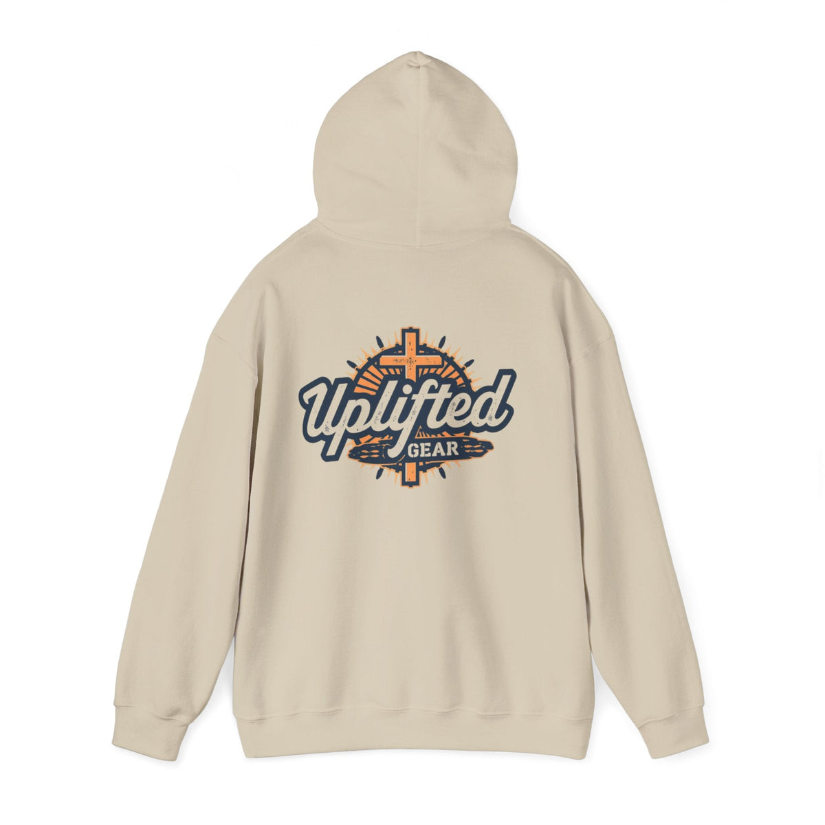 Uplifted Gear Christian Hoodie – Bold Logo Faith Hoodie for Inspired Living Printify