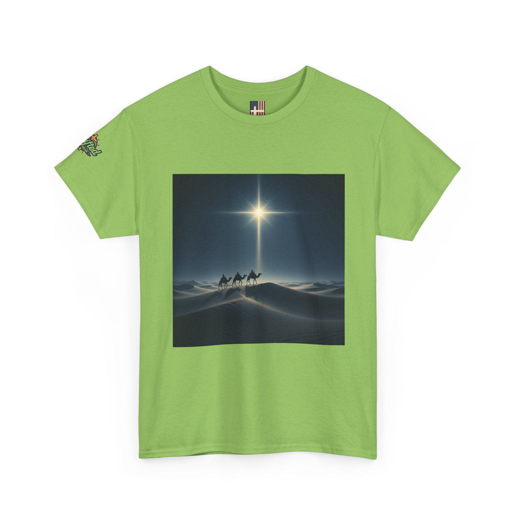 3 Wise Men T-shirt – Magi Camels Nativity Journey Christian Christmas T-shirt for Epiphany Faith & Holy Night Printify