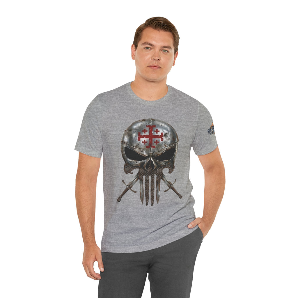 Crusader Knight Christian Skull T-shirt - Warrior Armor of God T-shirt Printify