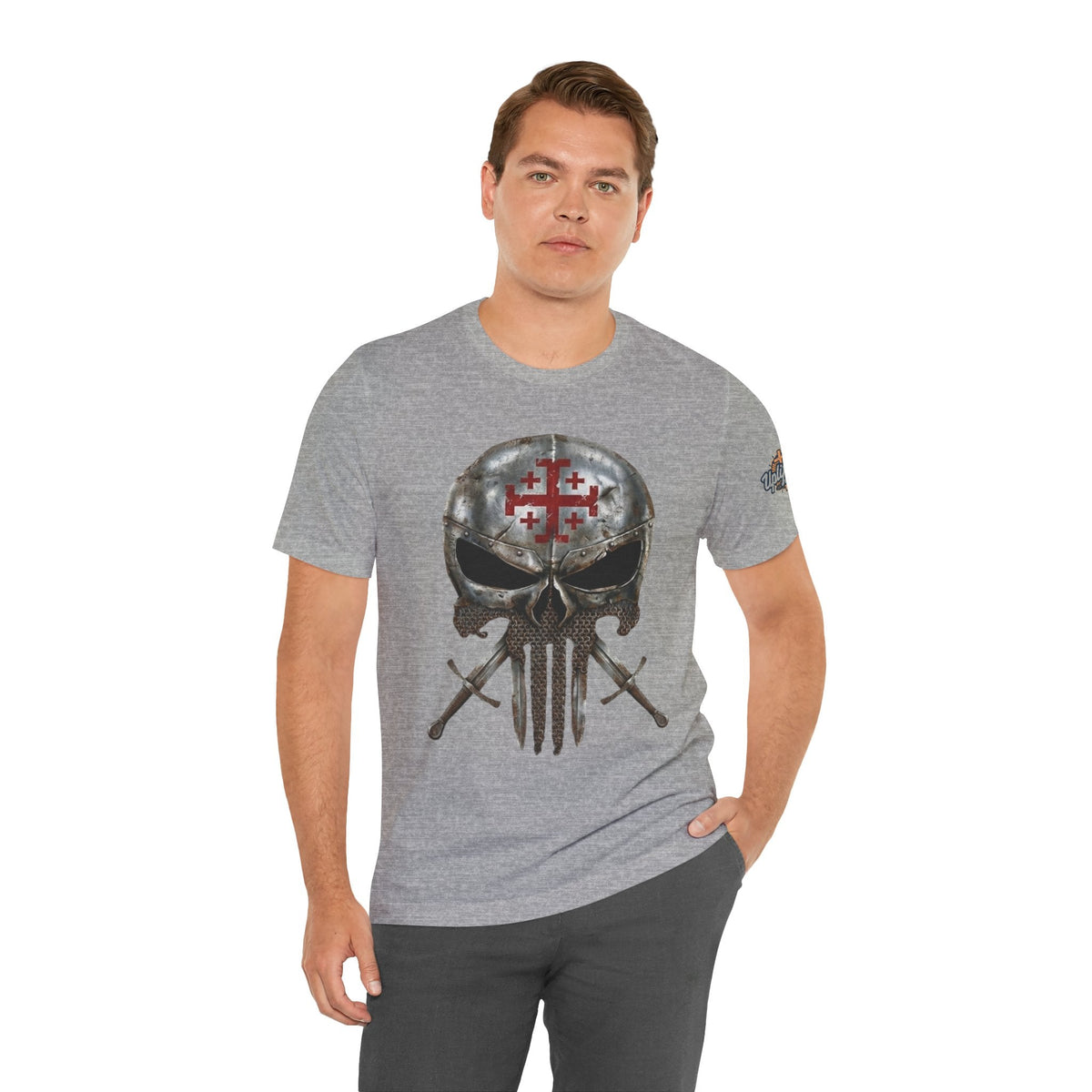 Crusader Knight Christian Skull T-shirt - Warrior Armor of God T-shirt Printify