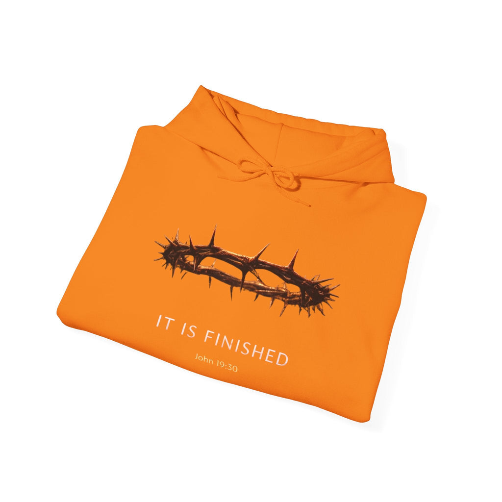 It Is Finished Crown of Thorns Hoodie — Christian John 19:30 Faith Hoodie Printify