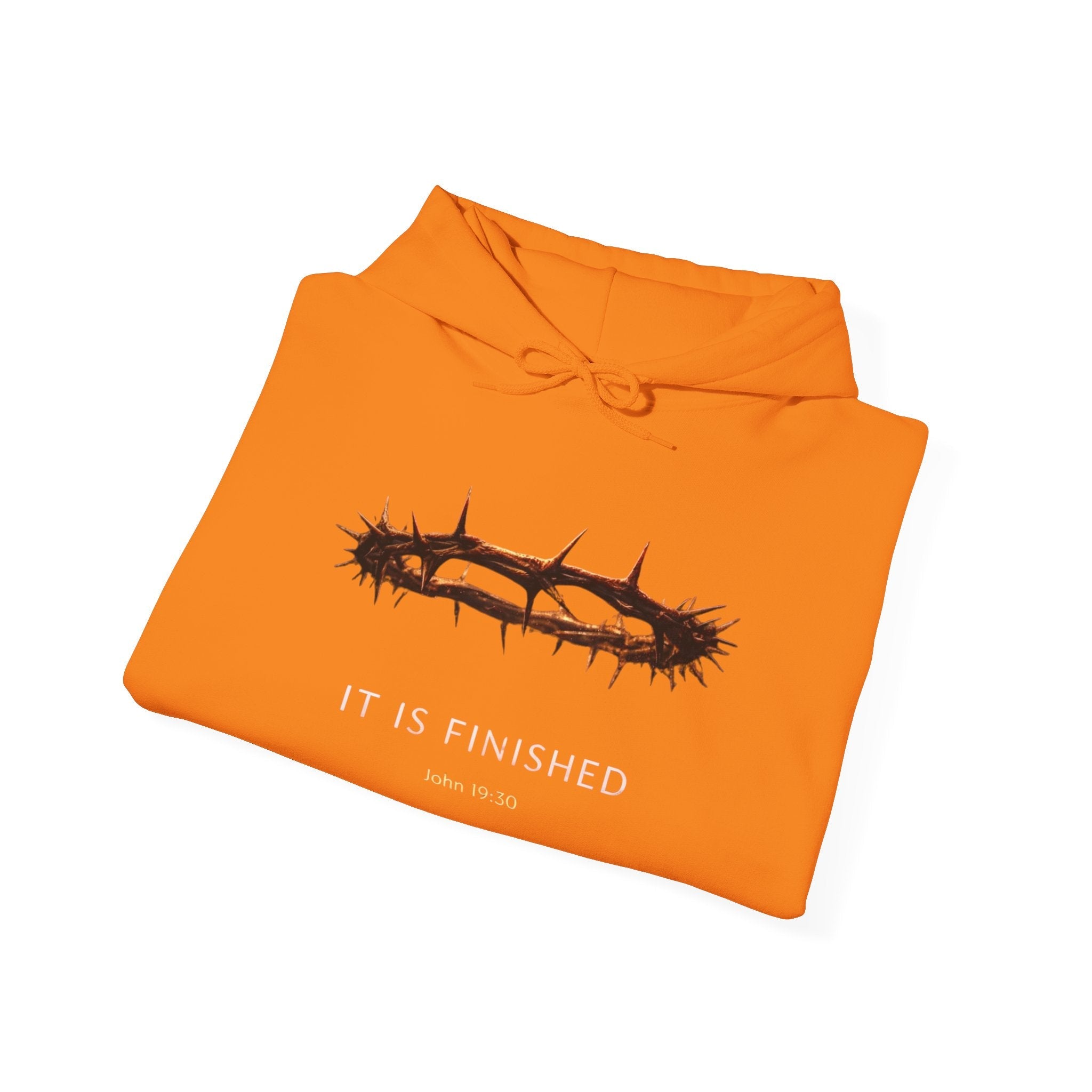 It Is Finished Crown of Thorns Hoodie — Christian John 19:30 Faith Hoodie Printify