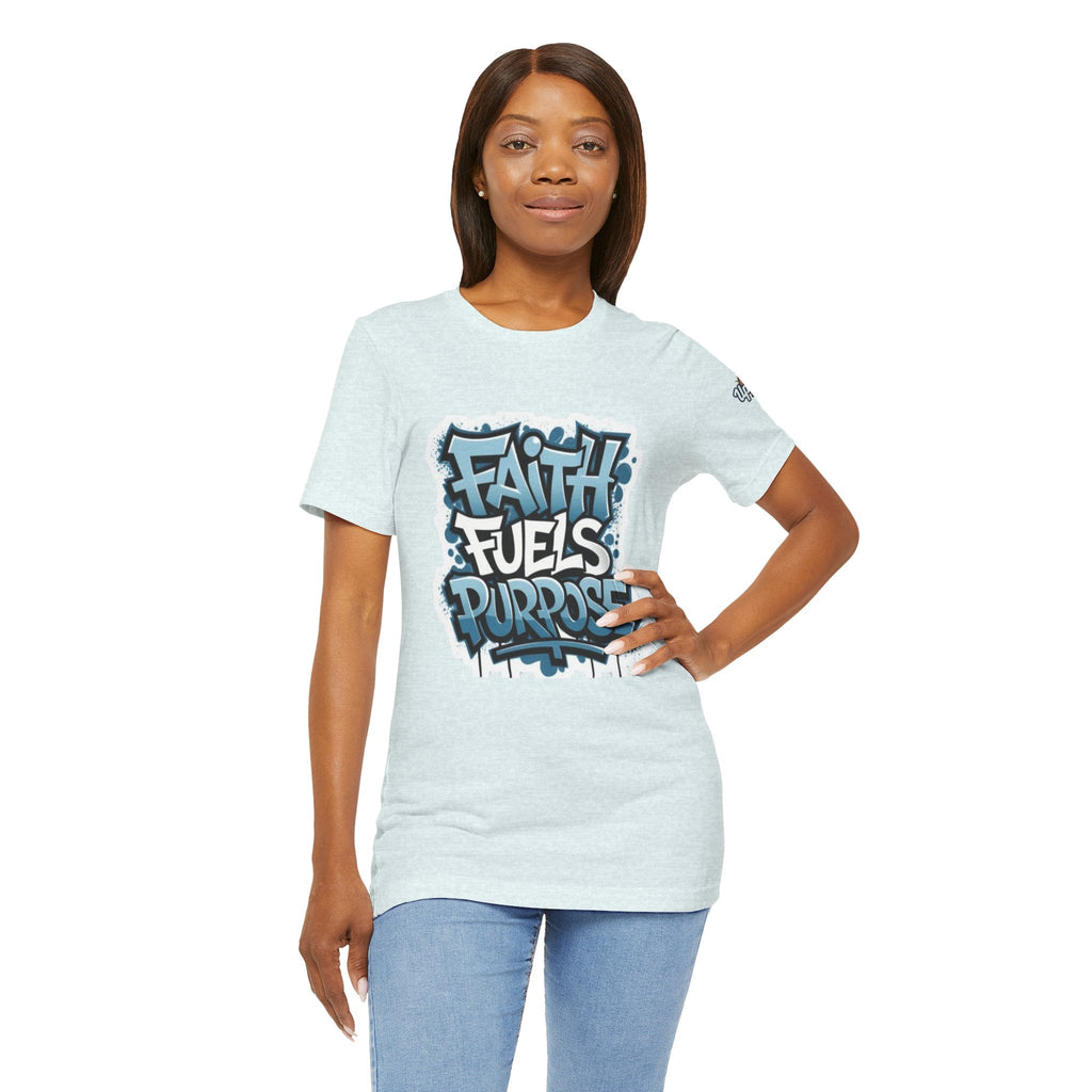 Faith Fuels Purpose T-shirt – Inspirational Christian T-shirt for Divine Drive & Unstoppable Belief Printify