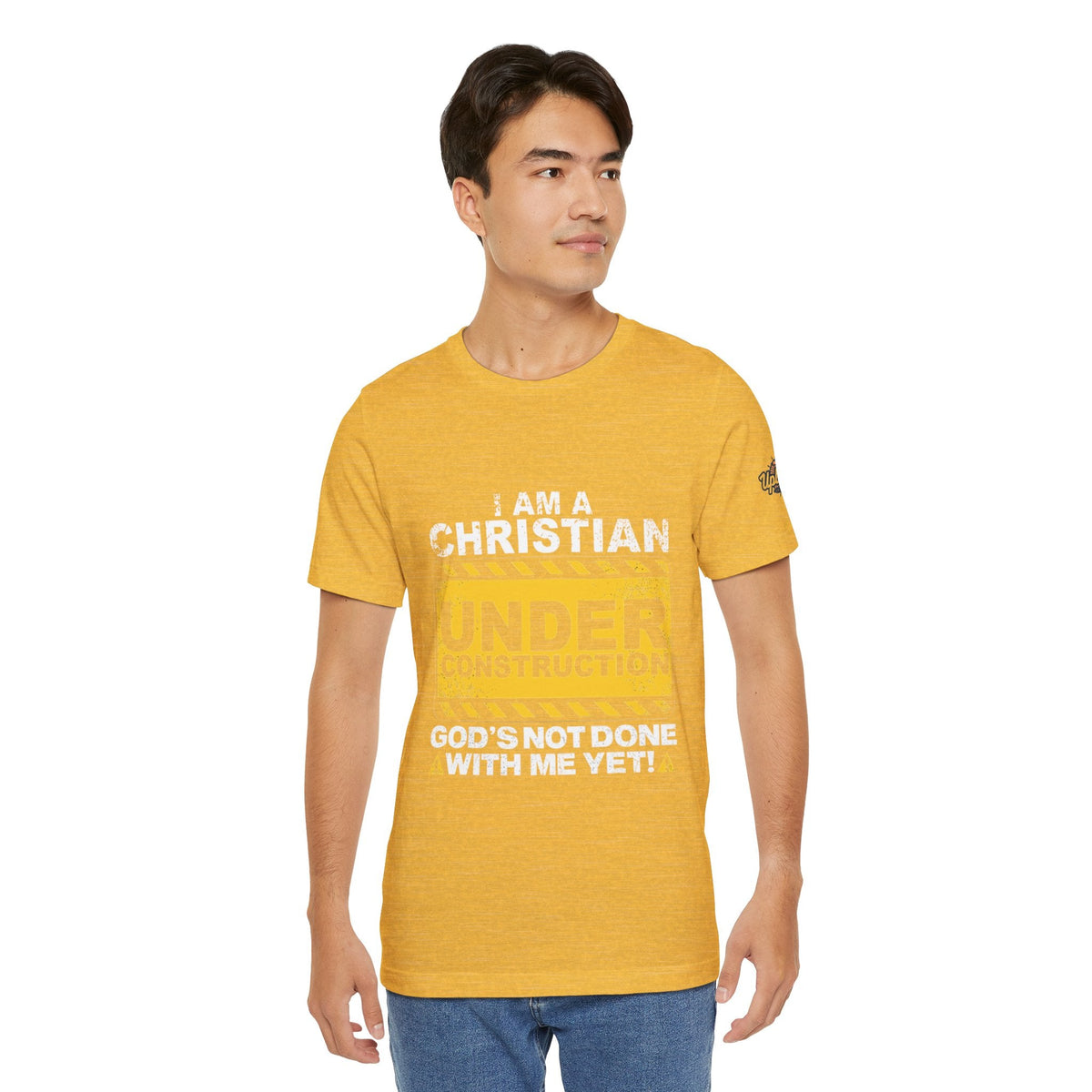 Christian Under Construction T-shirt | God Is Not Done With Me Yet T-shirt Printify