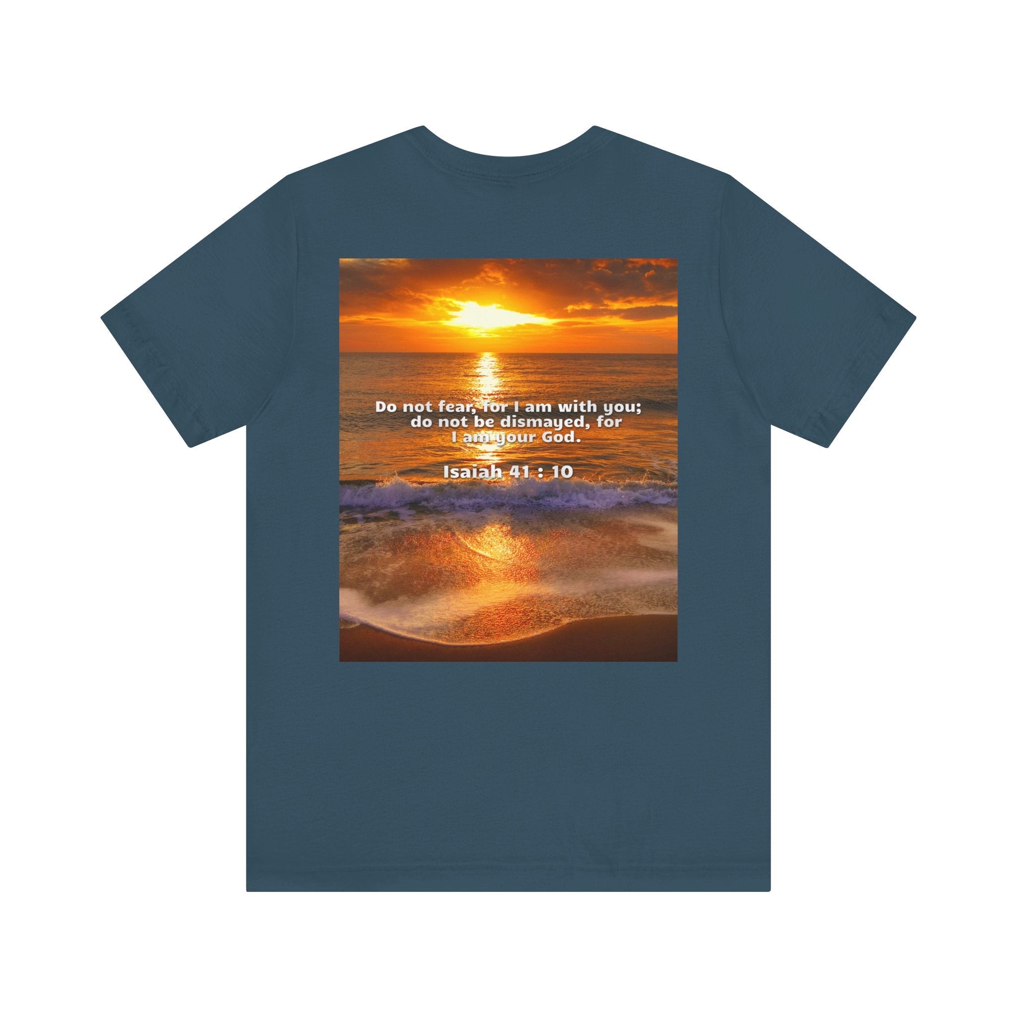 Bible Verse Unisex - Isaiah 41 : 10 Jersey Short Sleeve Tee Printify