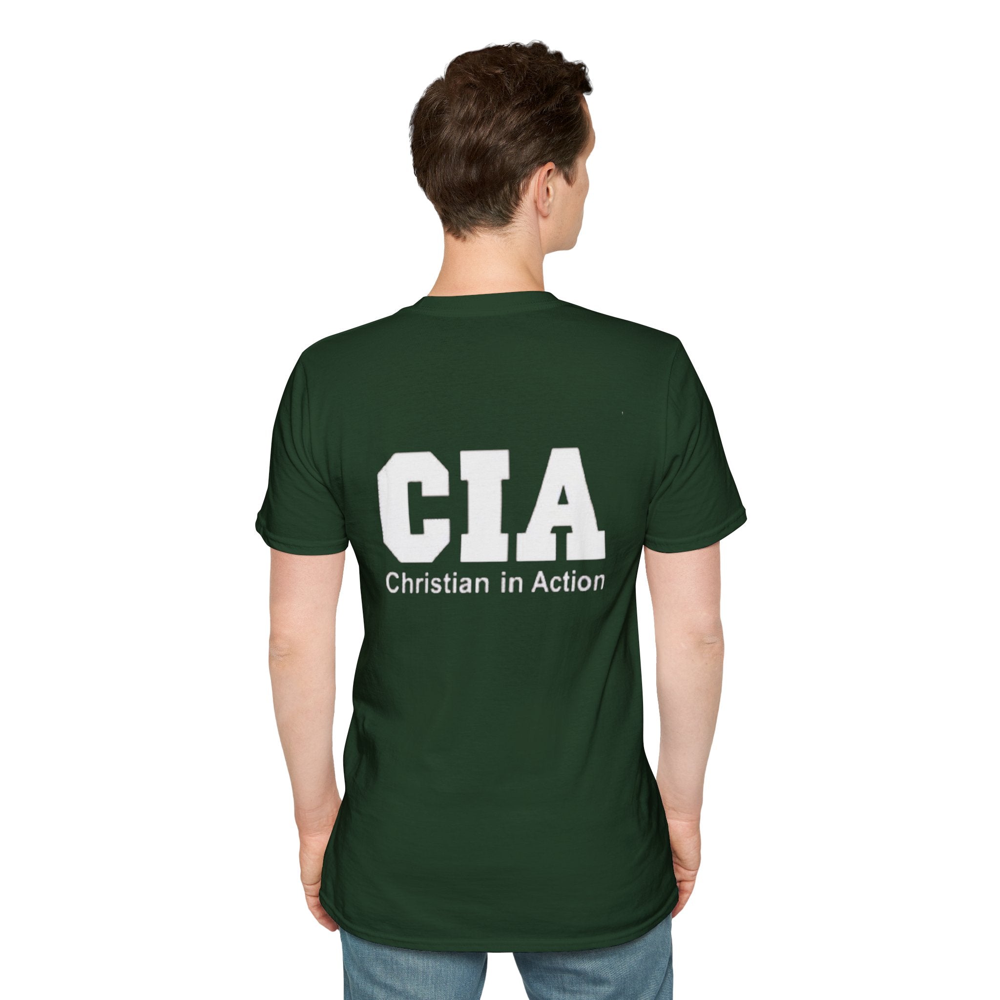CIA Christian in Action T-shirt - Funny Faith Parody T-shirt - Mission Ready Apparel Printify