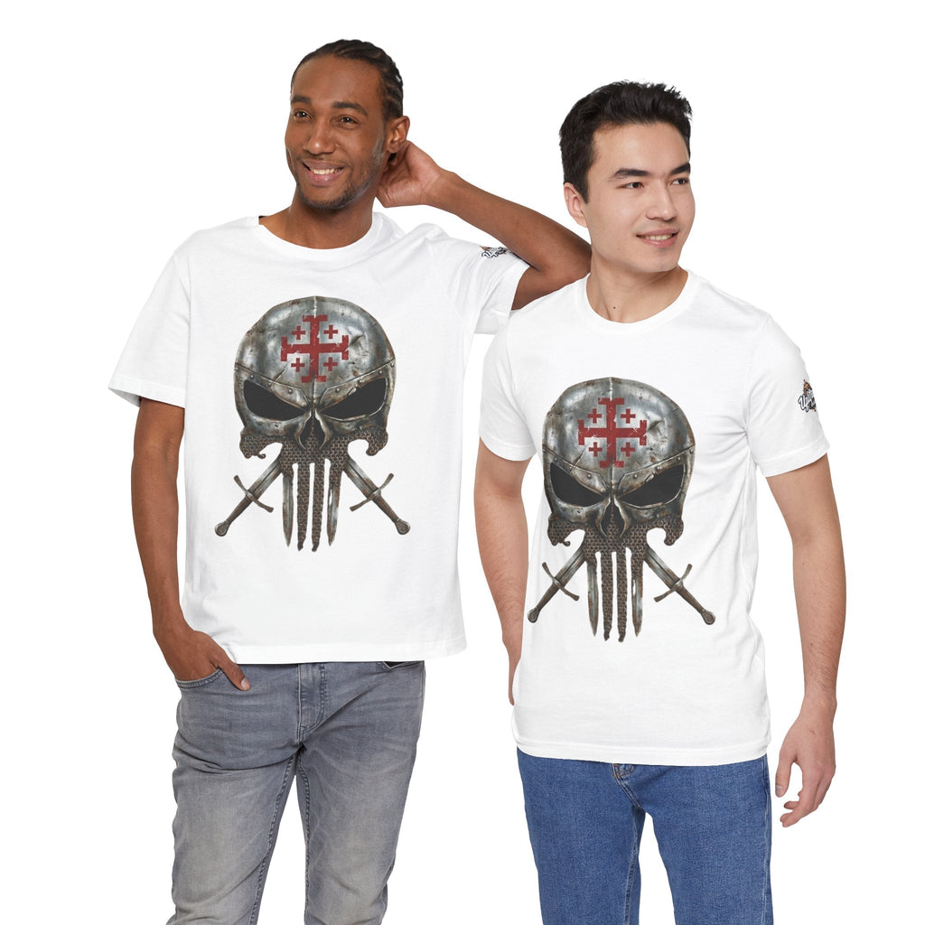 Crusader Knight Christian Skull T-shirt - Warrior Armor of God T-shirt Printify