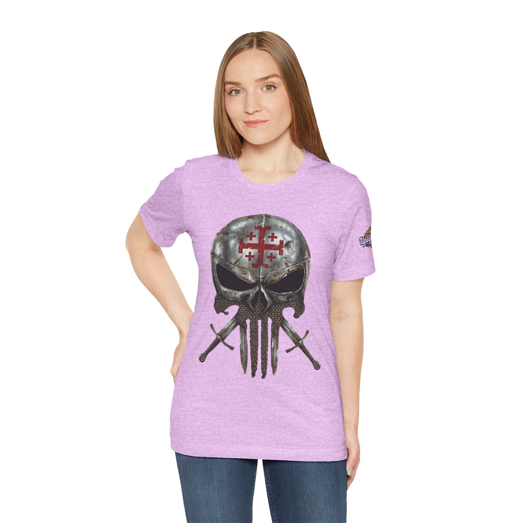 Crusader Knight Christian Skull T-shirt - Warrior Armor of God T-shirt Printify
